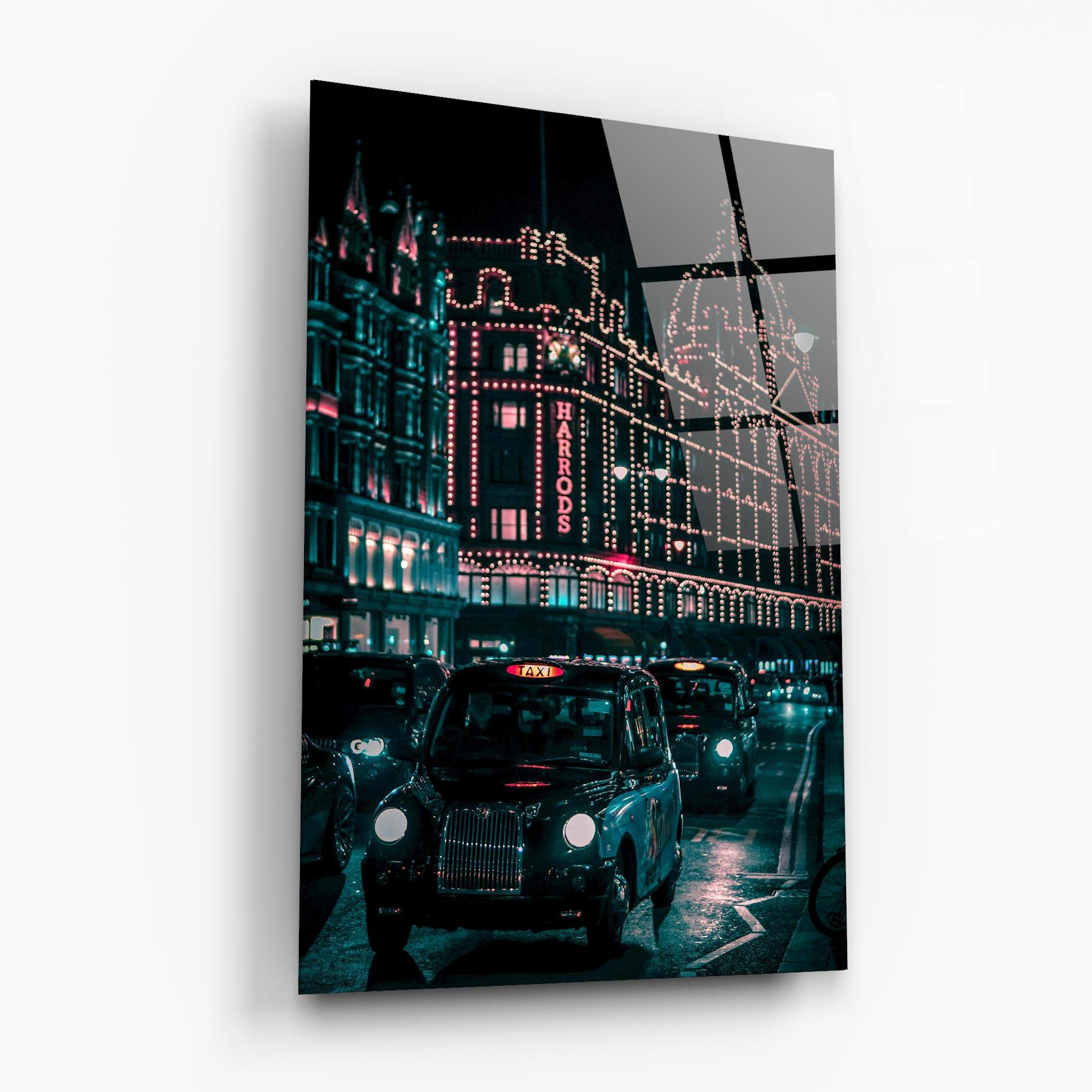 Tablou Sticla City Lights Car mockup 6