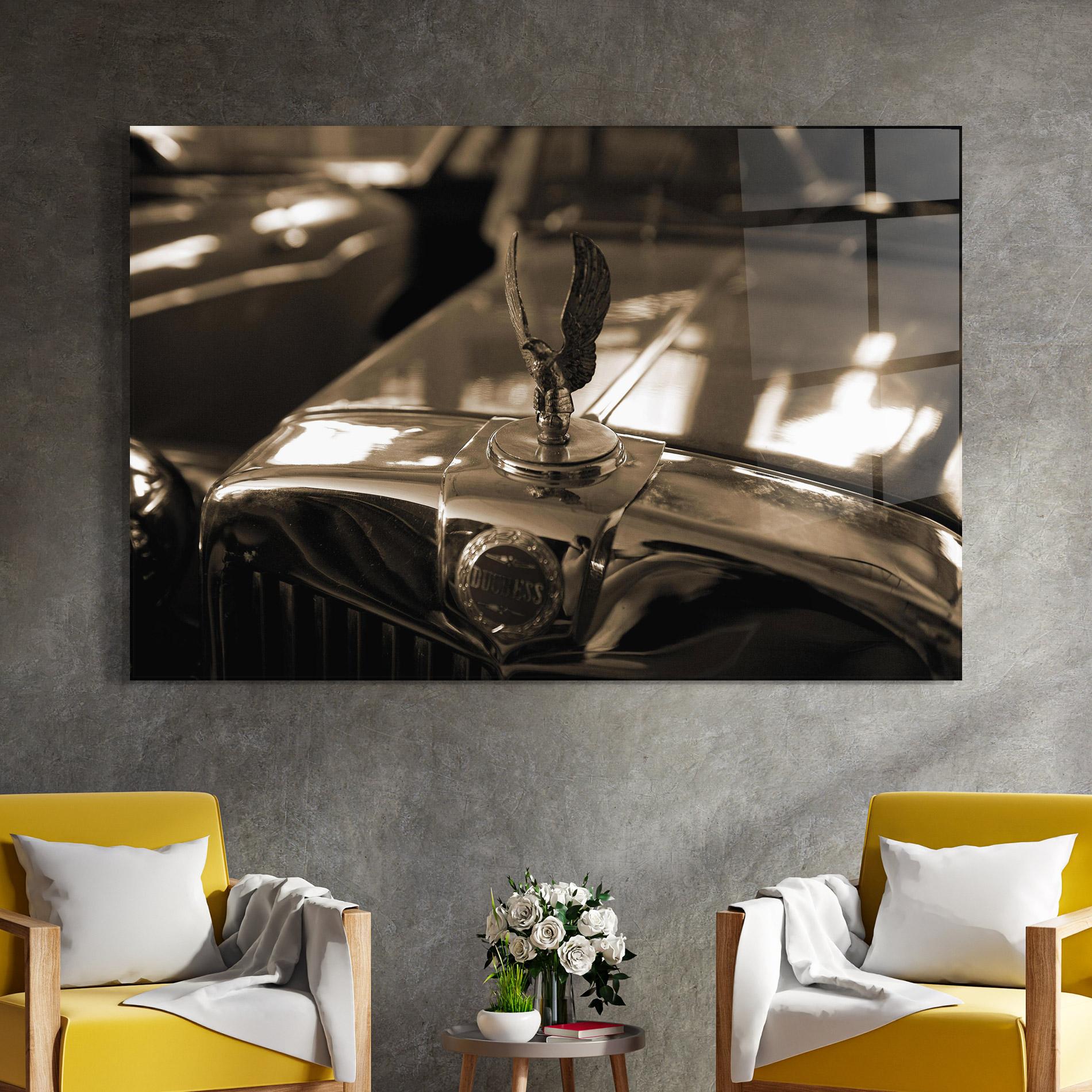 Tablou Sticla Metal Details Car mockup 4