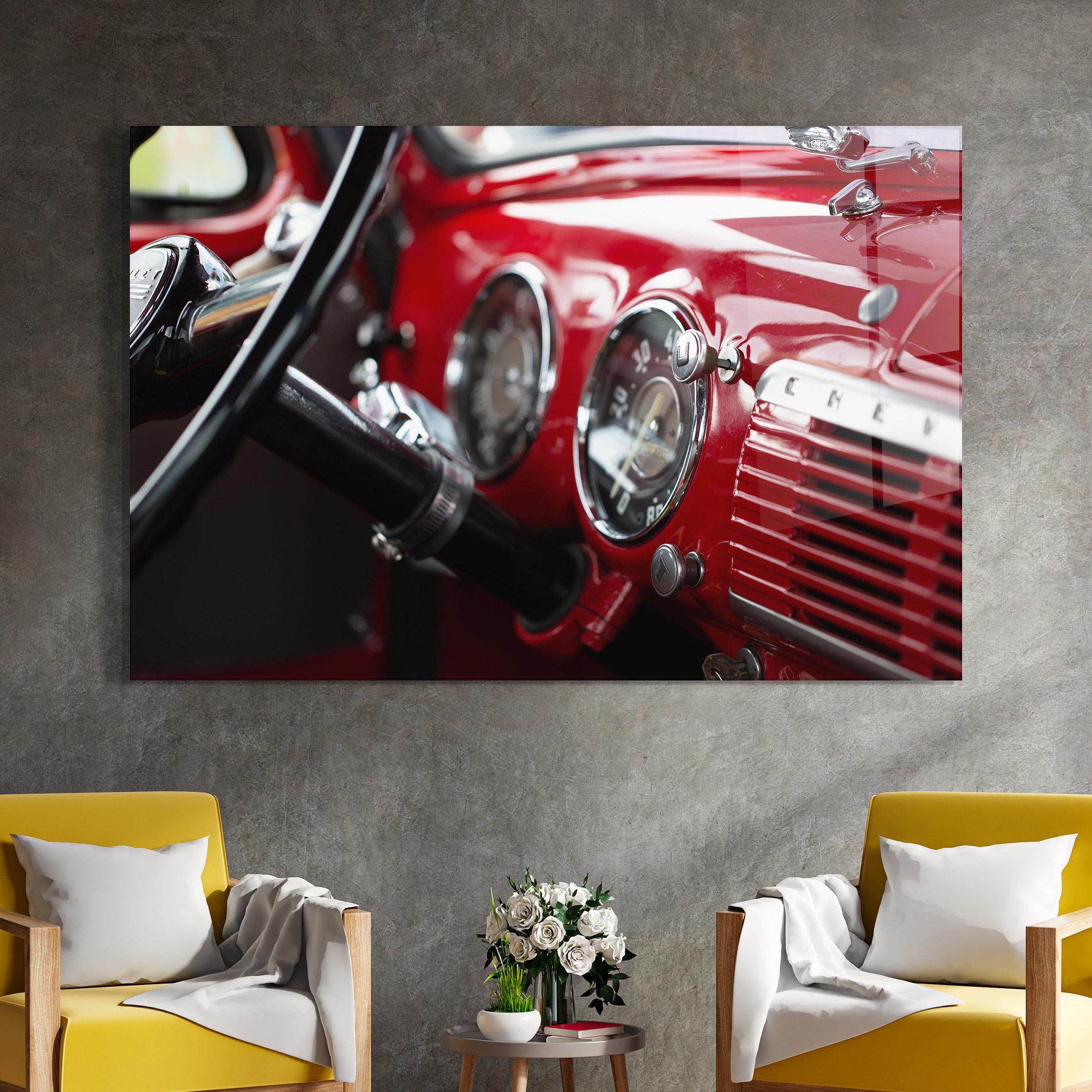 Tablou Sticla Shiny Clean Car mockup 4