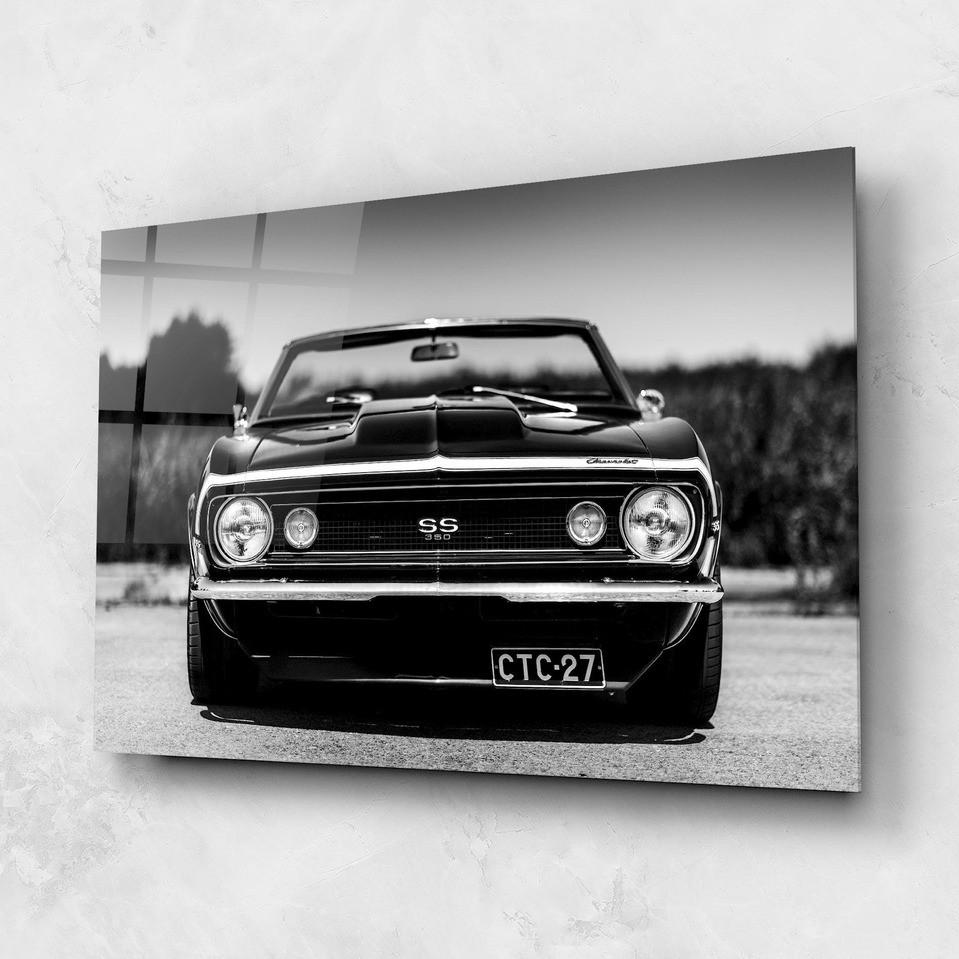 Tablou Sticla American Car mockup 1