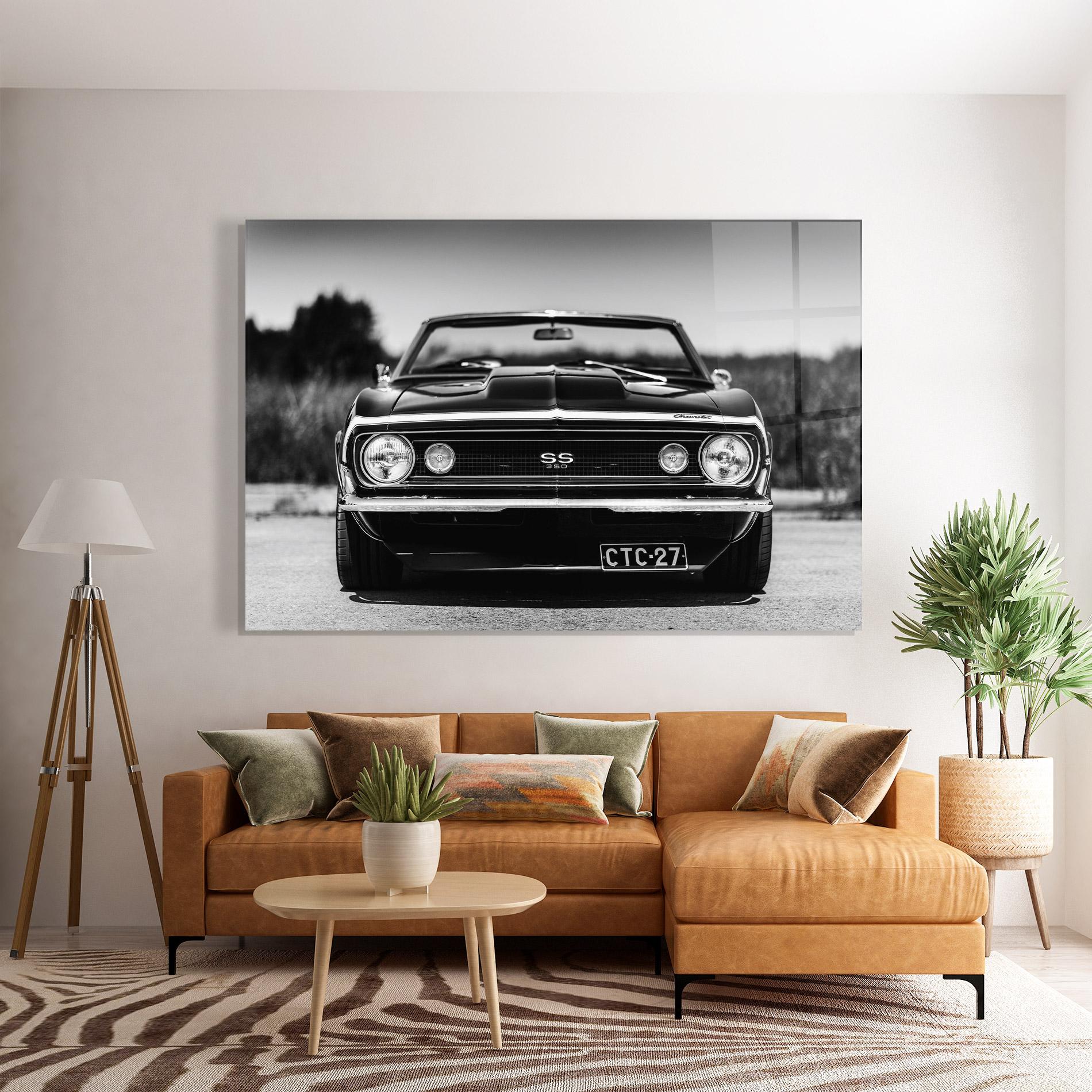 Tablou Sticla American Car mockup 7