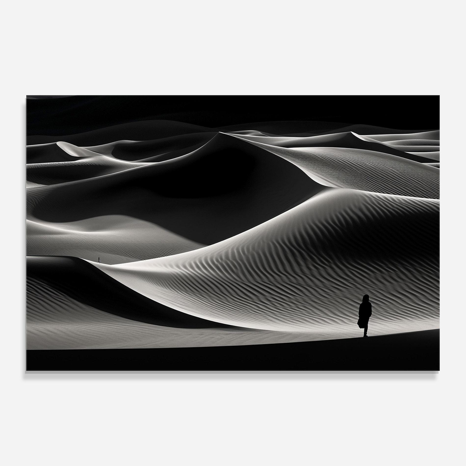 Tablou Sticla Dune Silhouette mockup 0