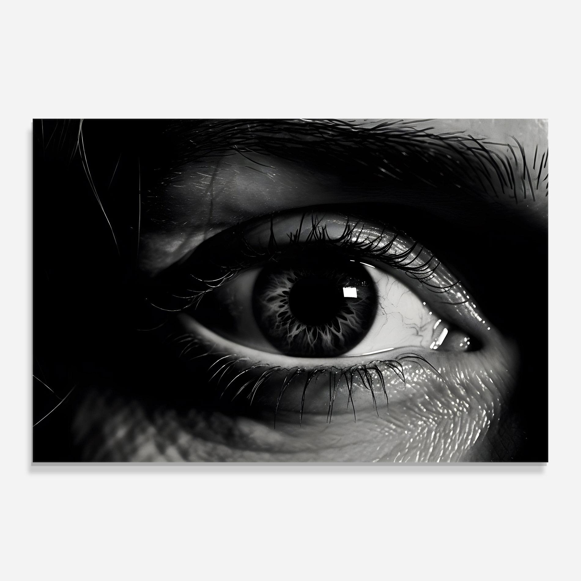 Tablou Sticla Eye Close Up mockup 0