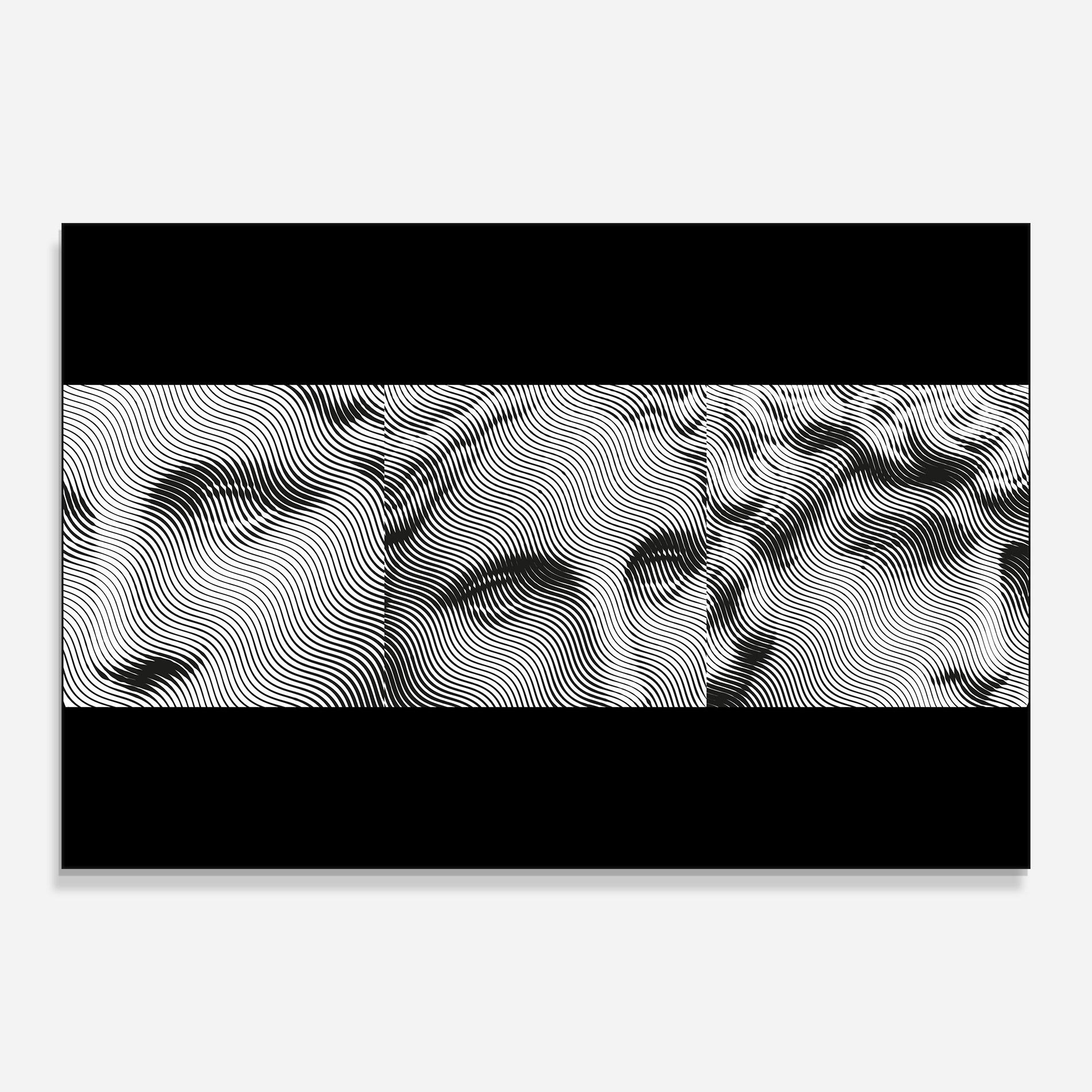 Tablou Sticla Statue Line Faces mockup 0