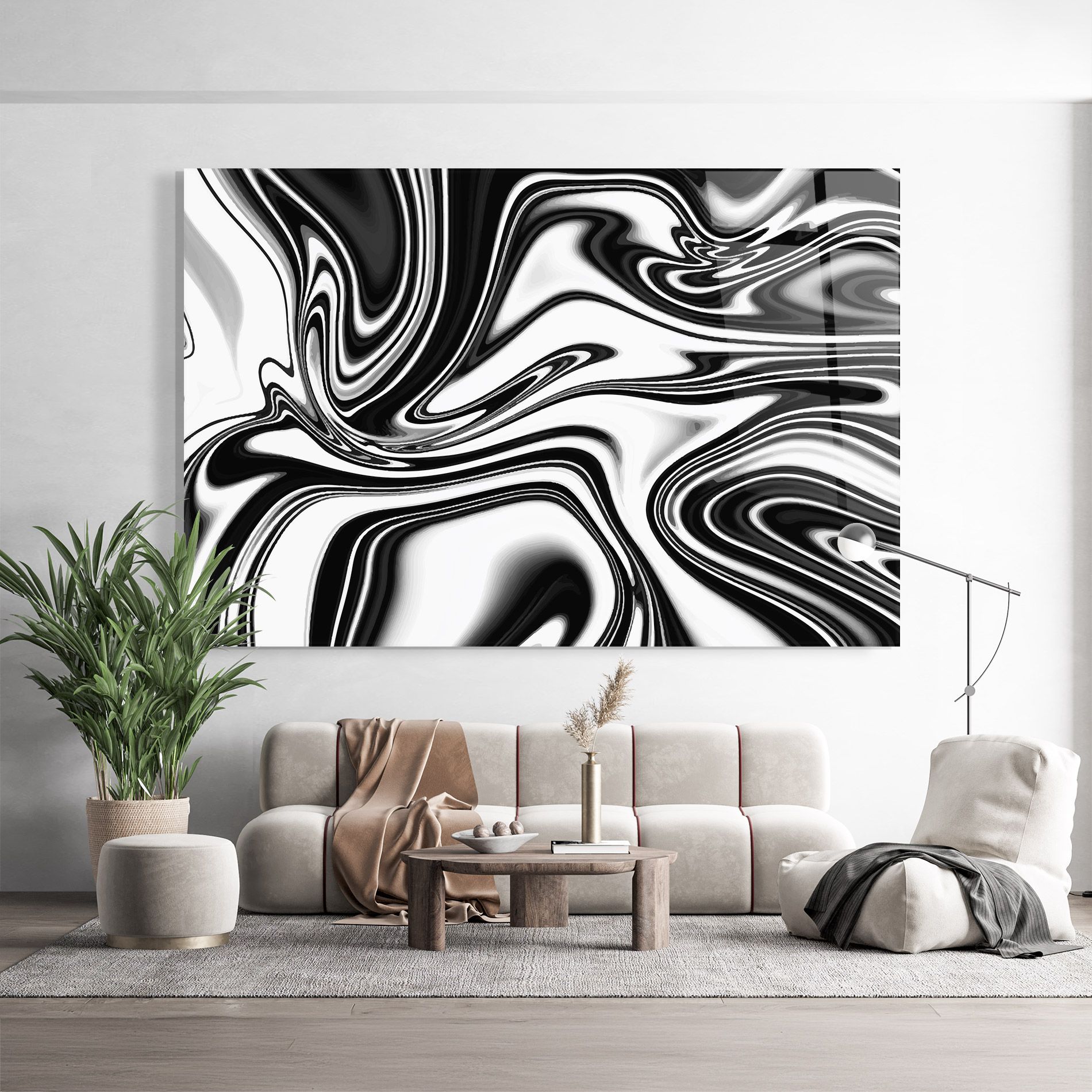 Black White Liquid mockup 9