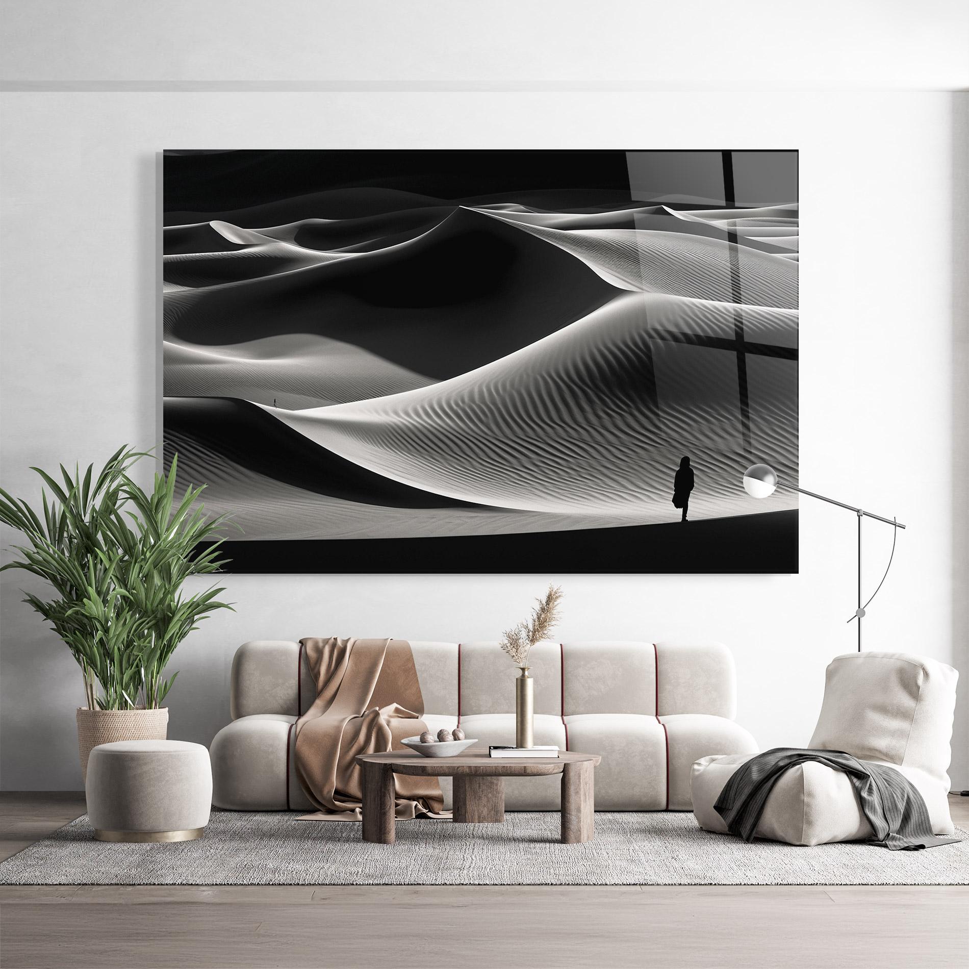 Tablou Sticla Dune Silhouette mockup 9