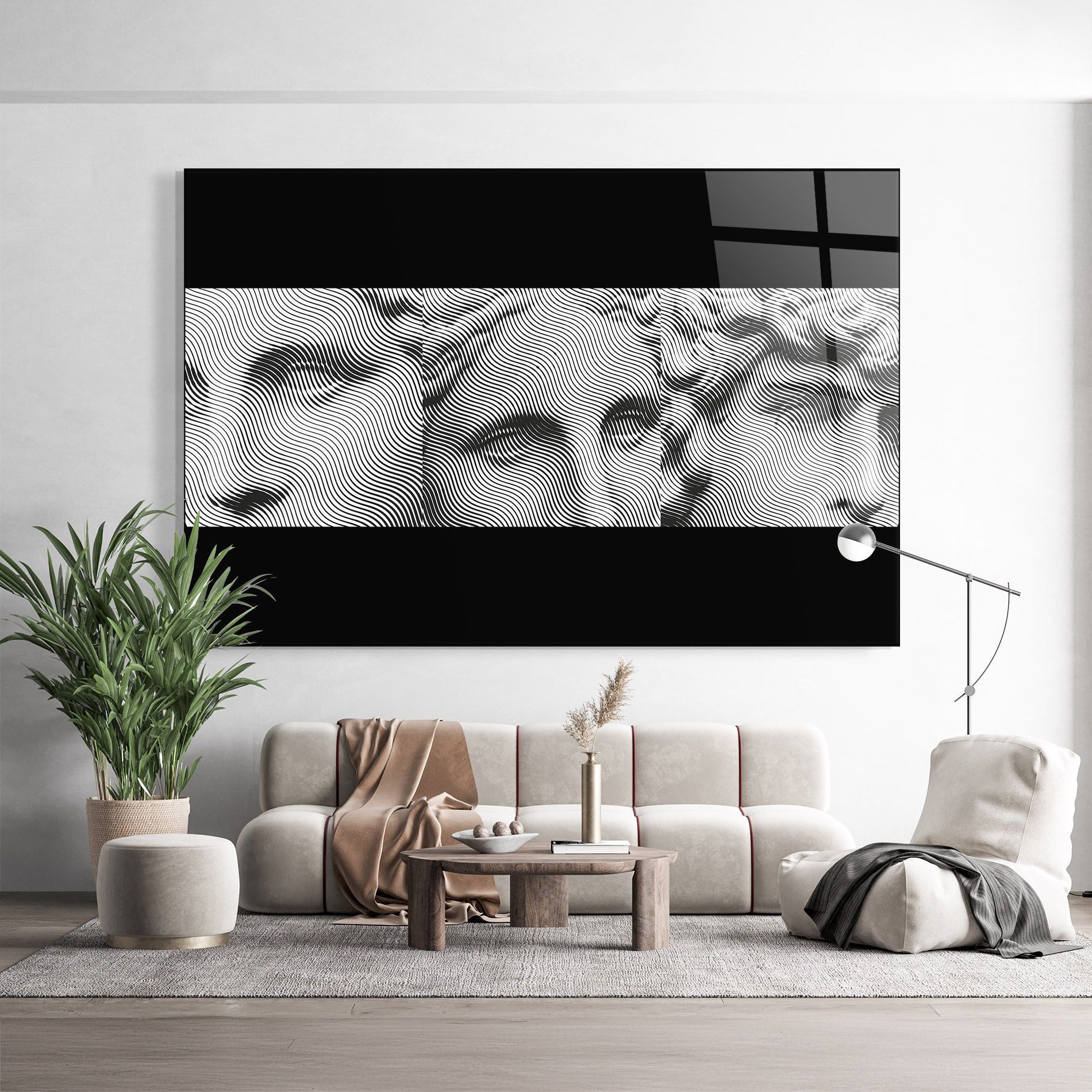 Statue Line Faces mockup 9