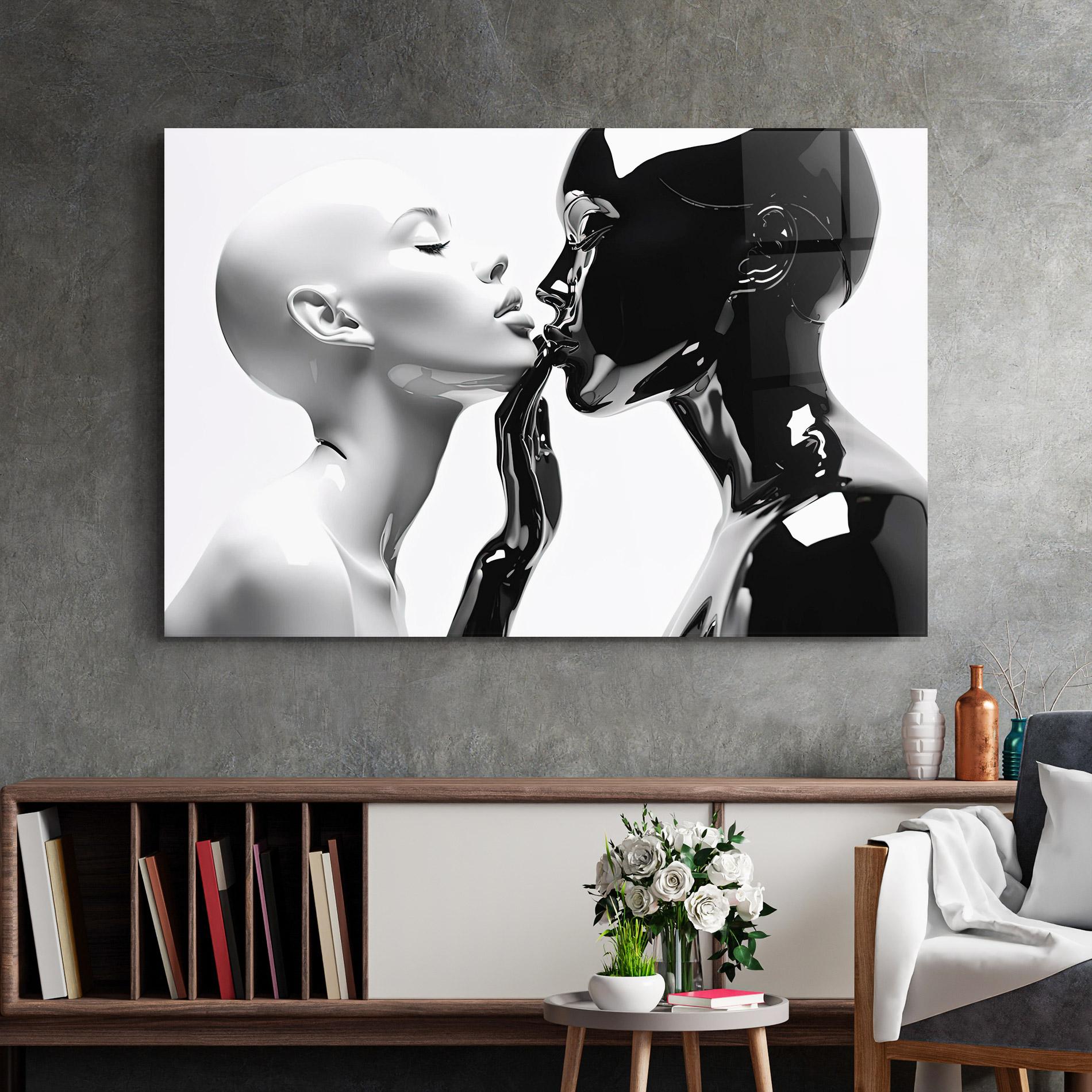 Tablou Sticla Feminine Sculpture mockup 2