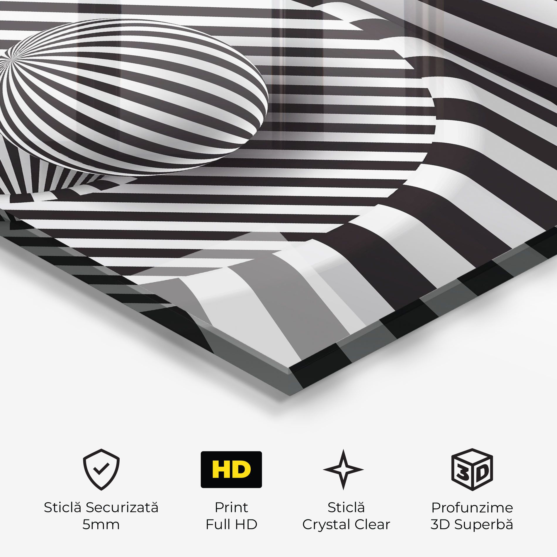 3d Ball Zebra mockup 3
