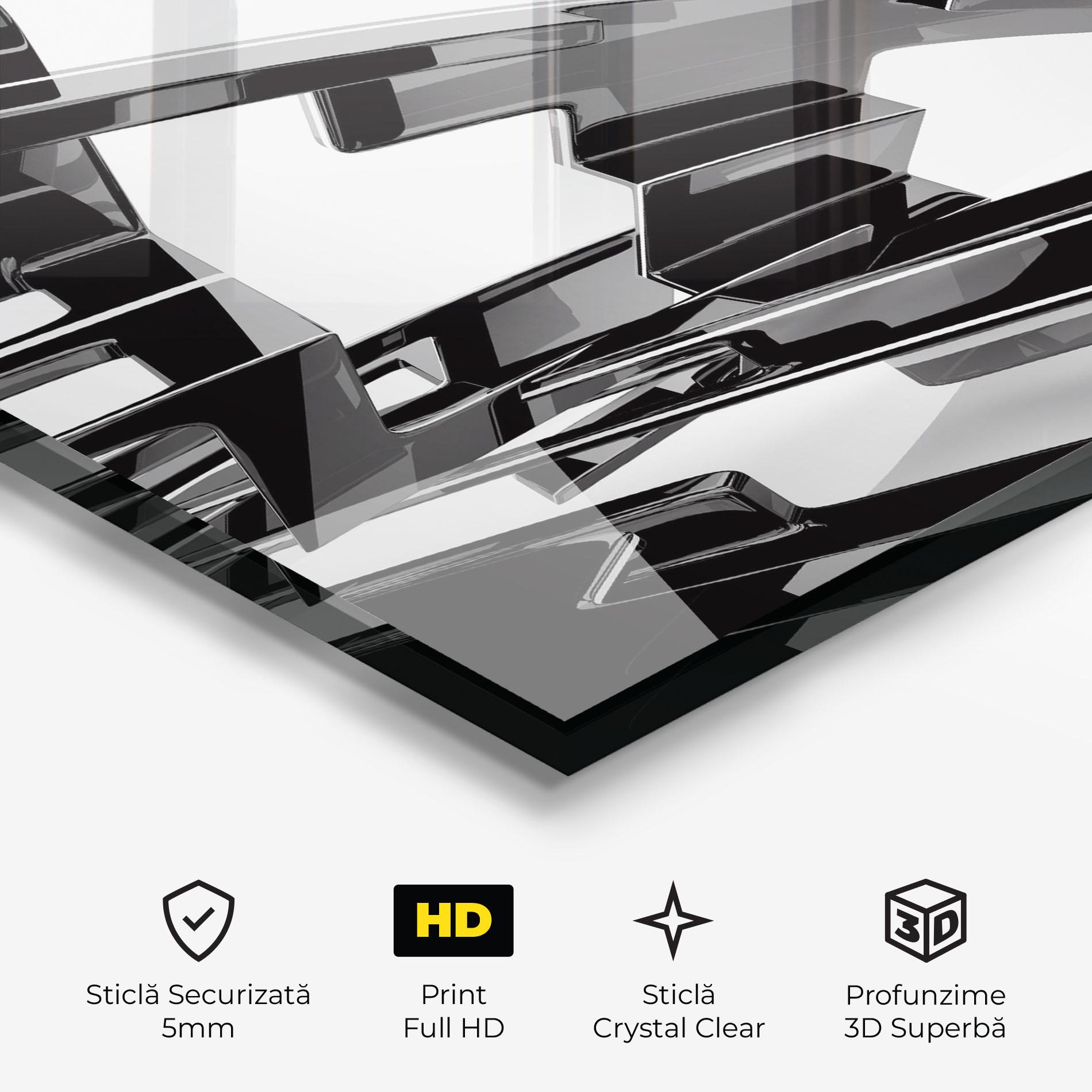 Tablou Sticla Glossy Sculpture mockup 3