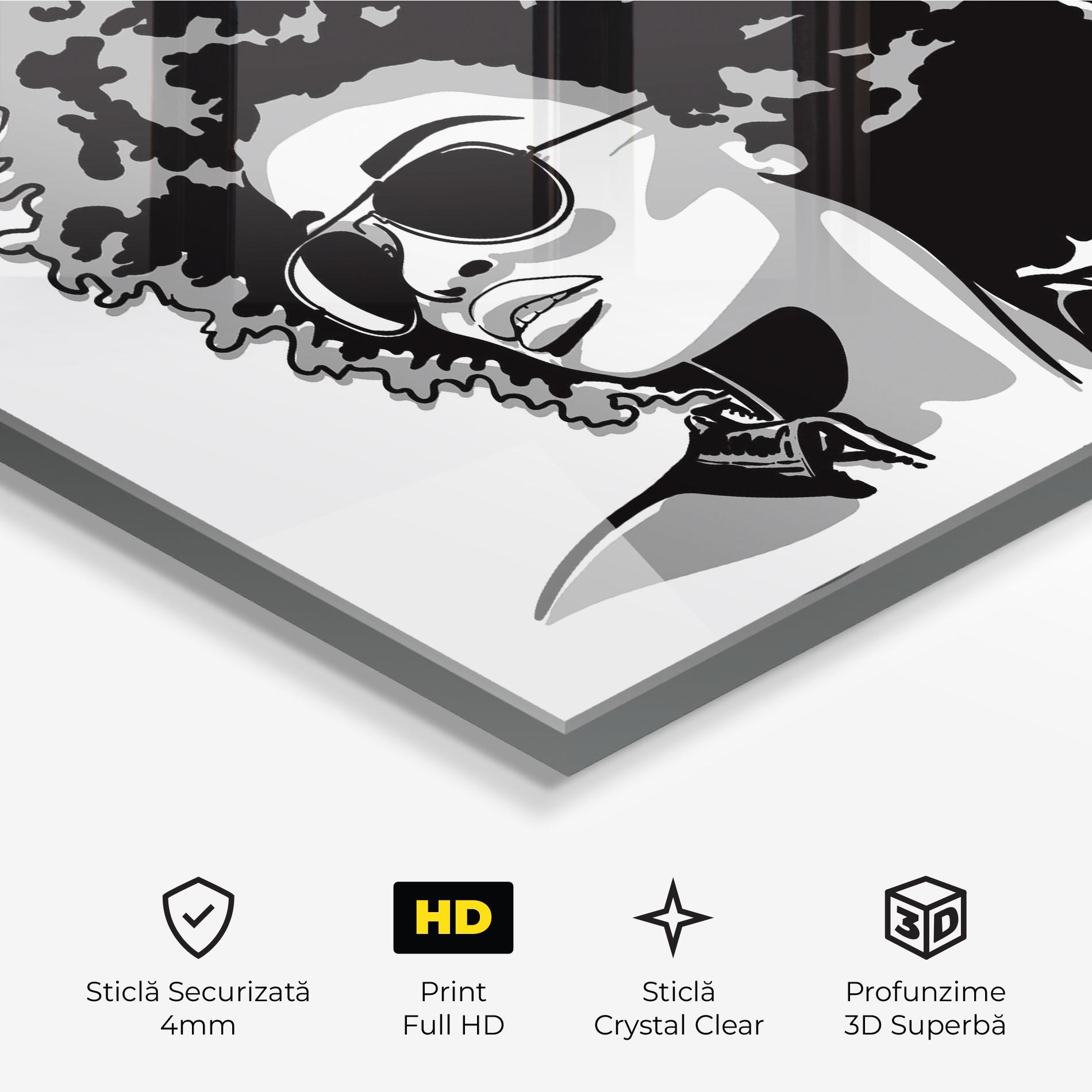 Tablou Sticla Black Grasses mockup 3