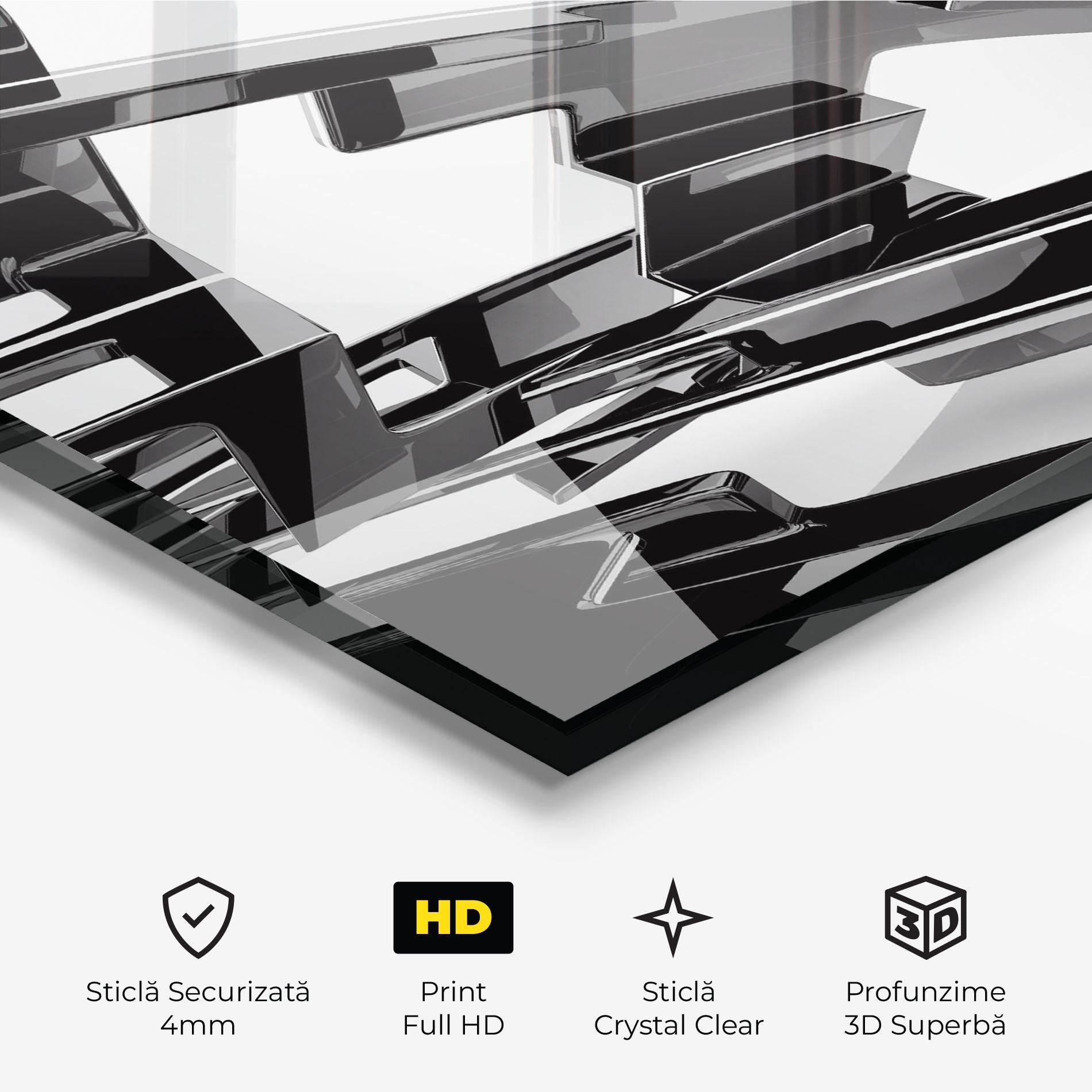 Tablou Sticla Glossy Sculpture mockup 3