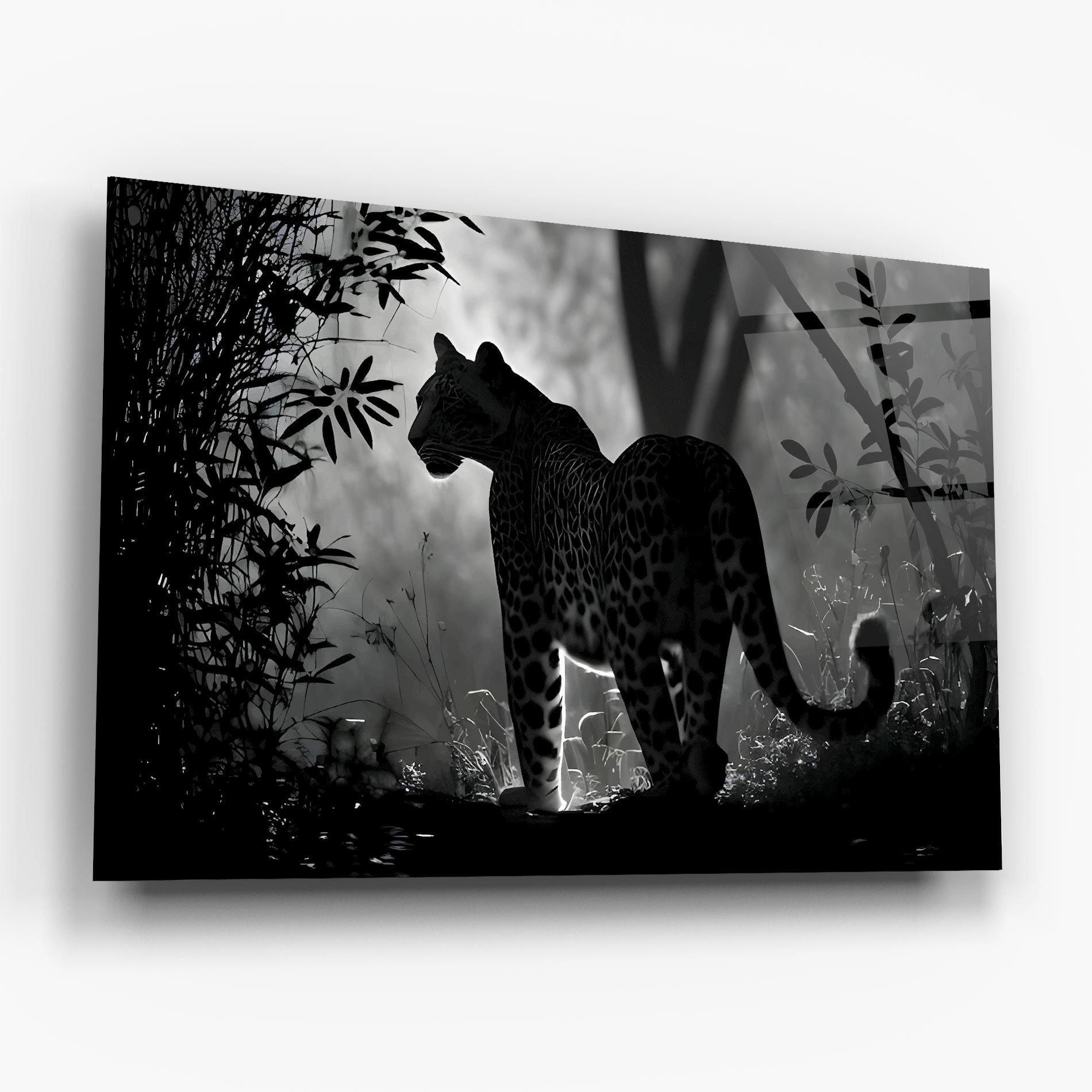 Tablou Sticla Beautiful Grey Animal mockup 6