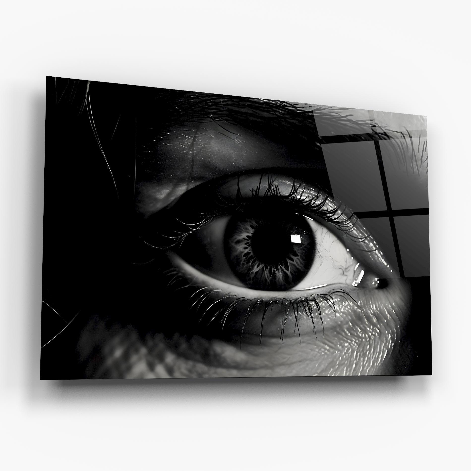 Tablou Sticla Eye Close Up mockup 6