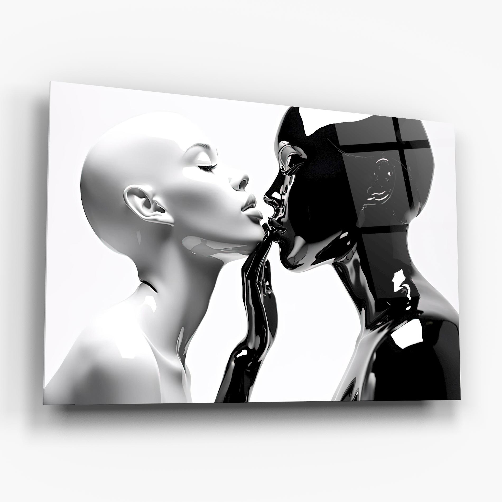 Tablou Sticla Feminine Sculpture mockup 6