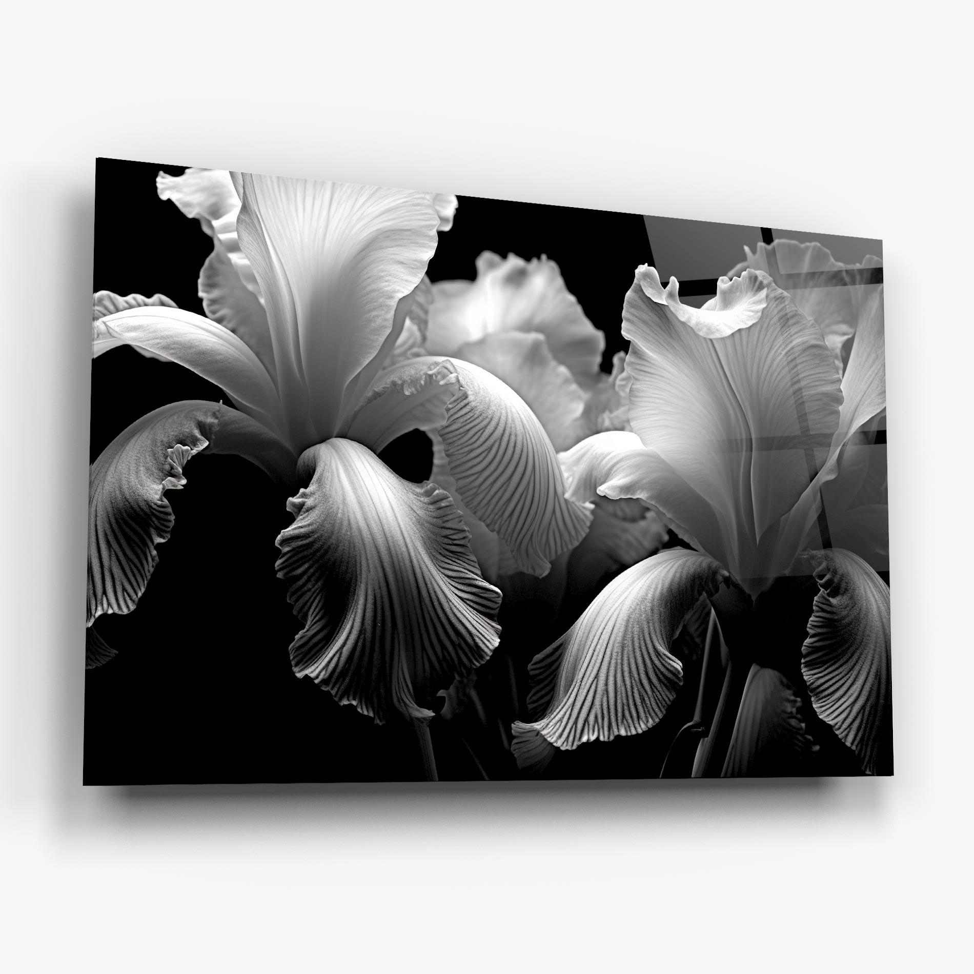 Tablou Sticla Grey Iris Mix mockup 6