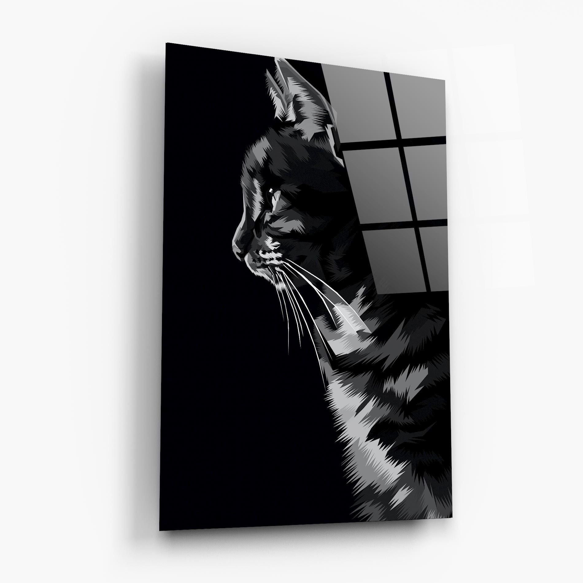 Black Grey Cat mockup 6