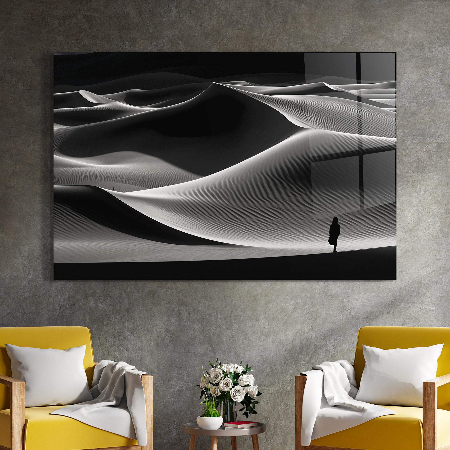 Tablou Sticla Dune Silhouette mockup 4