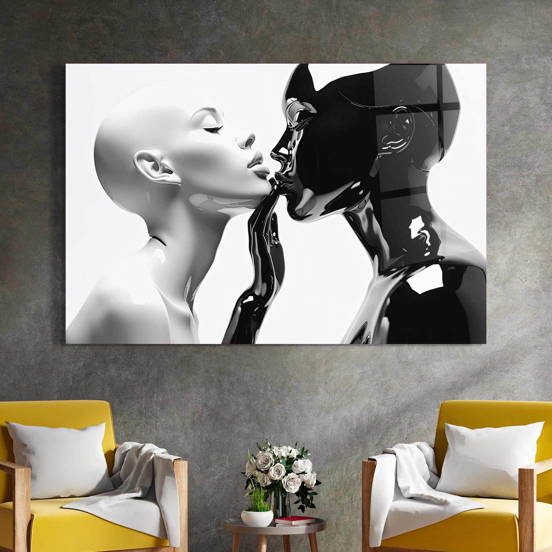 Tablou Sticla Feminine Sculpture mockup 4