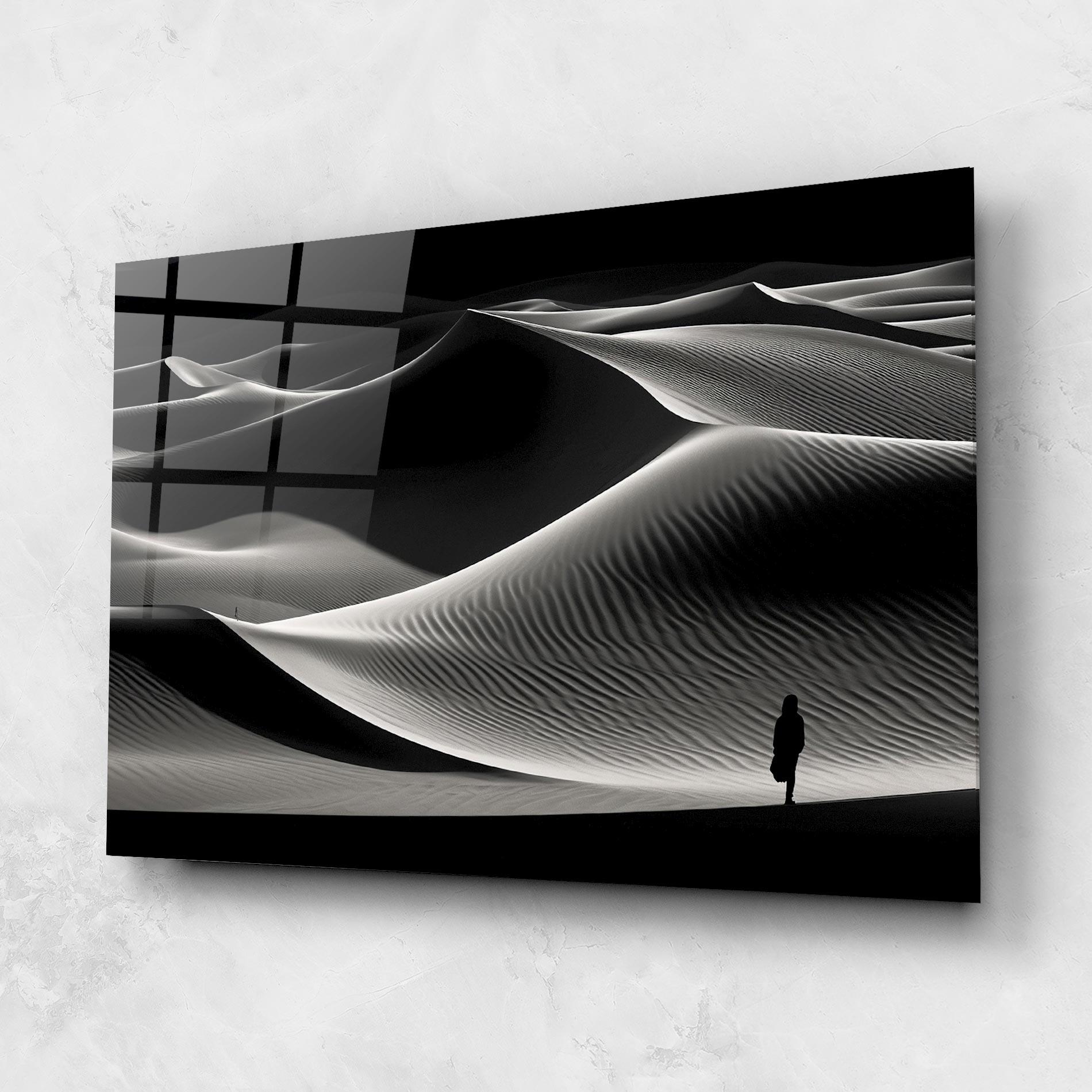 Tablou Sticla Dune Silhouette mockup 1