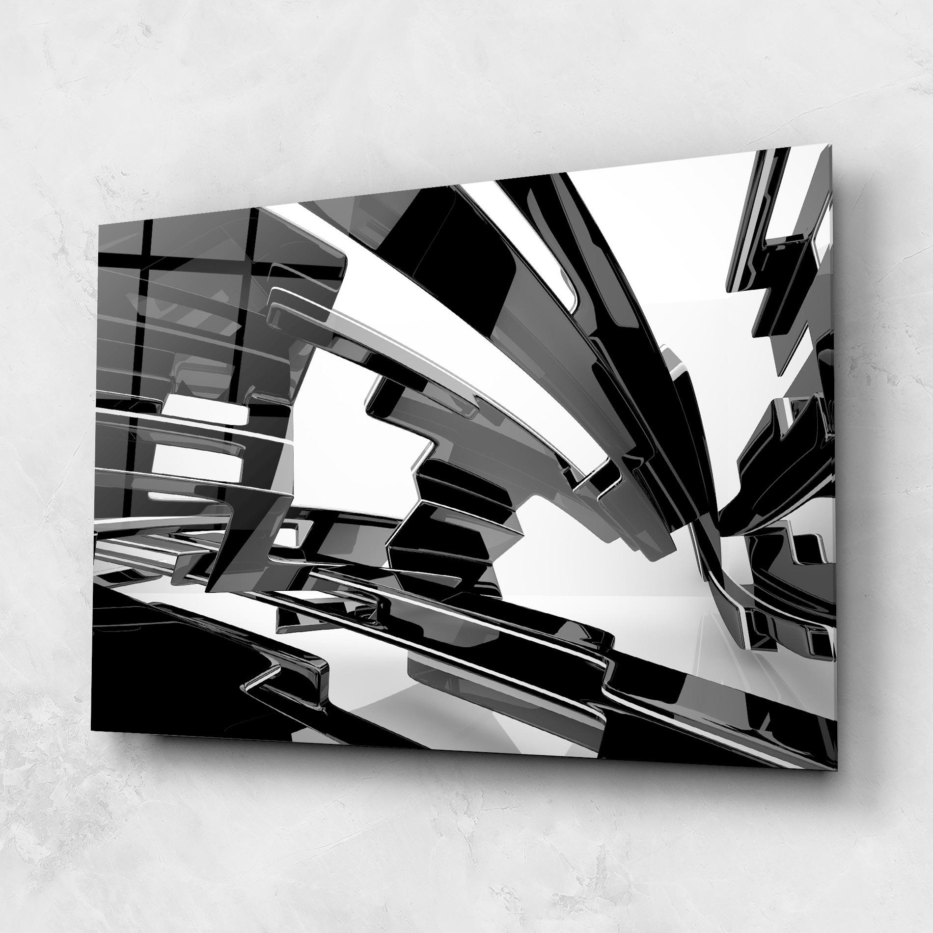 Tablou Sticla Glossy Sculpture mockup 1