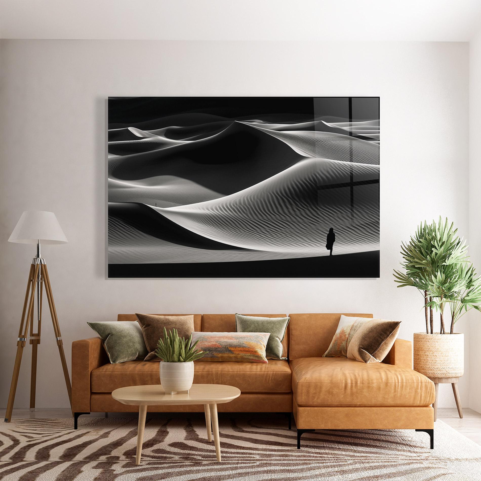 Tablou Sticla Dune Silhouette mockup 7