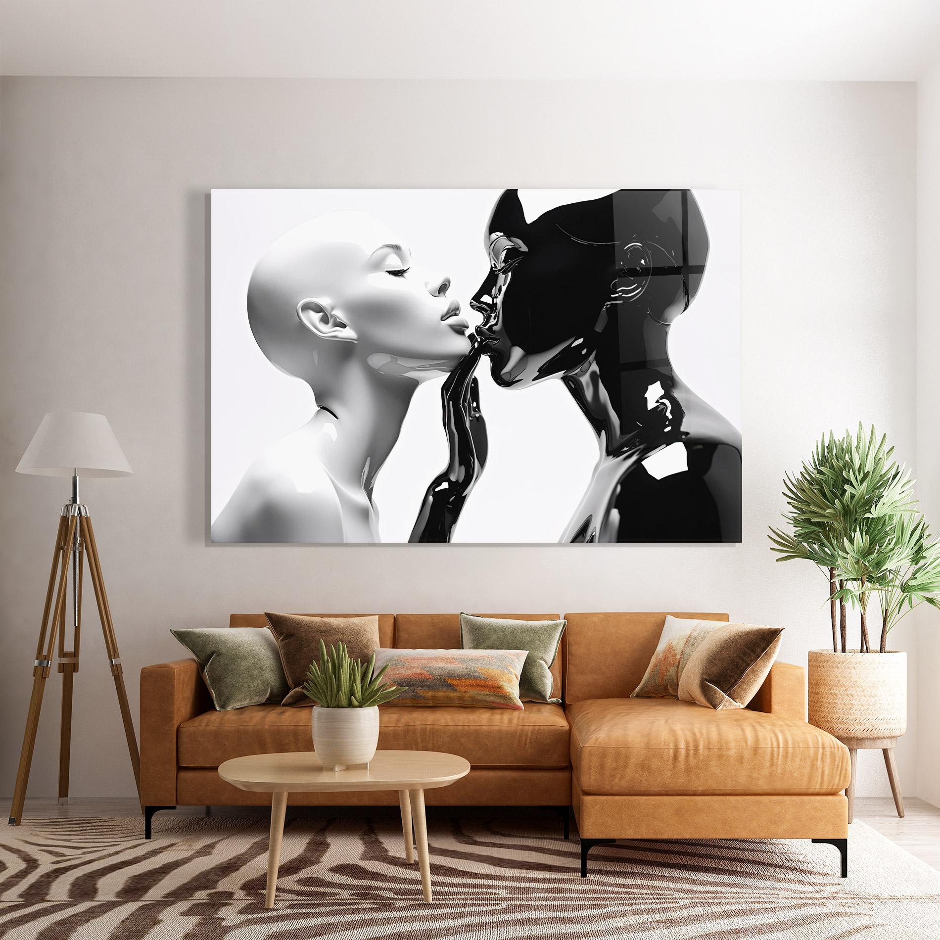 Tablou Sticla Feminine Sculpture mockup 7