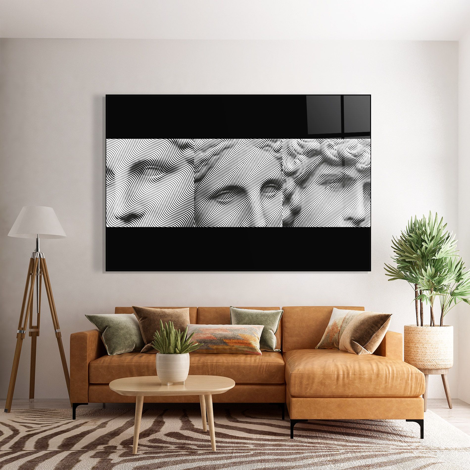 Statue Line Faces mockup 7