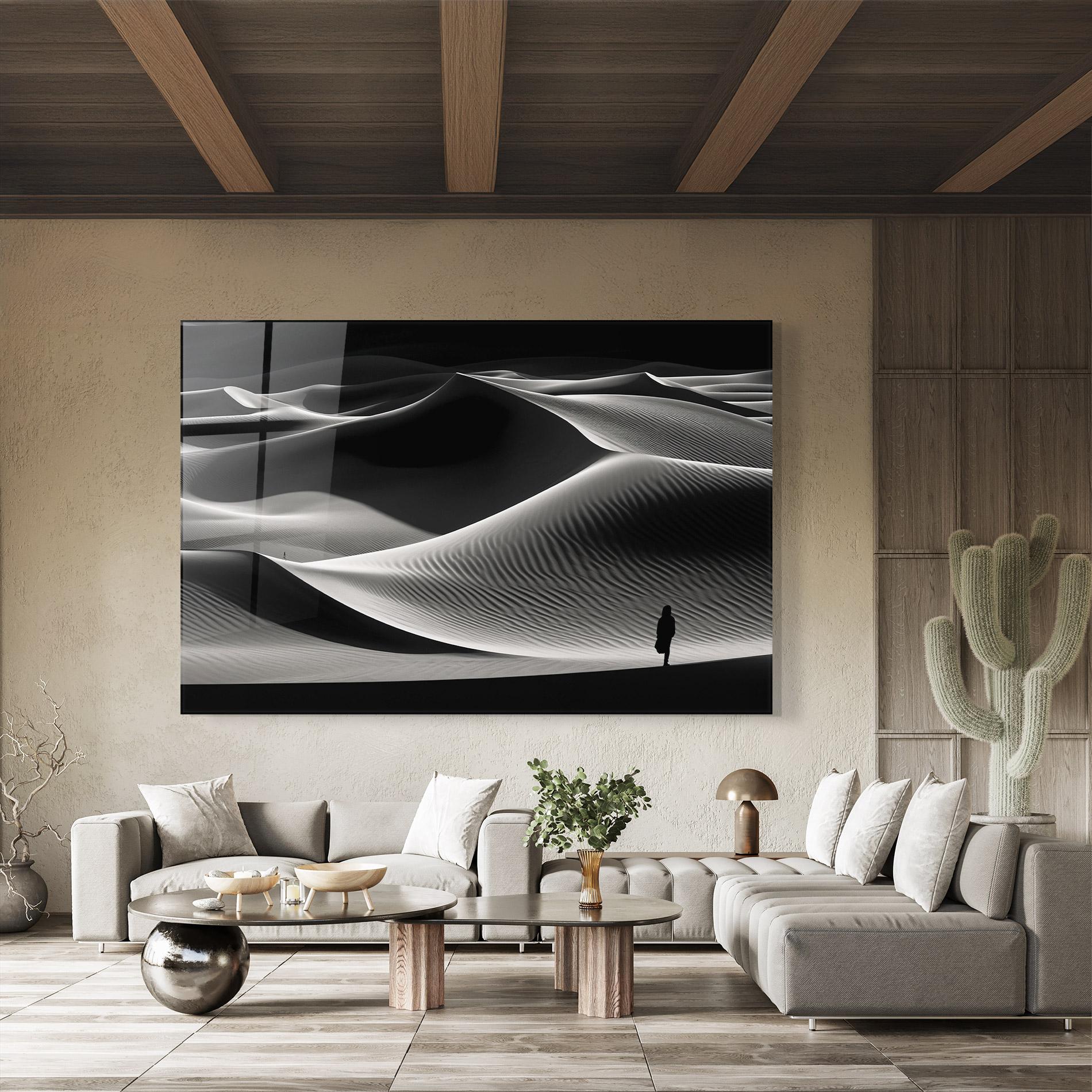 Tablou Sticla Dune Silhouette mockup 8