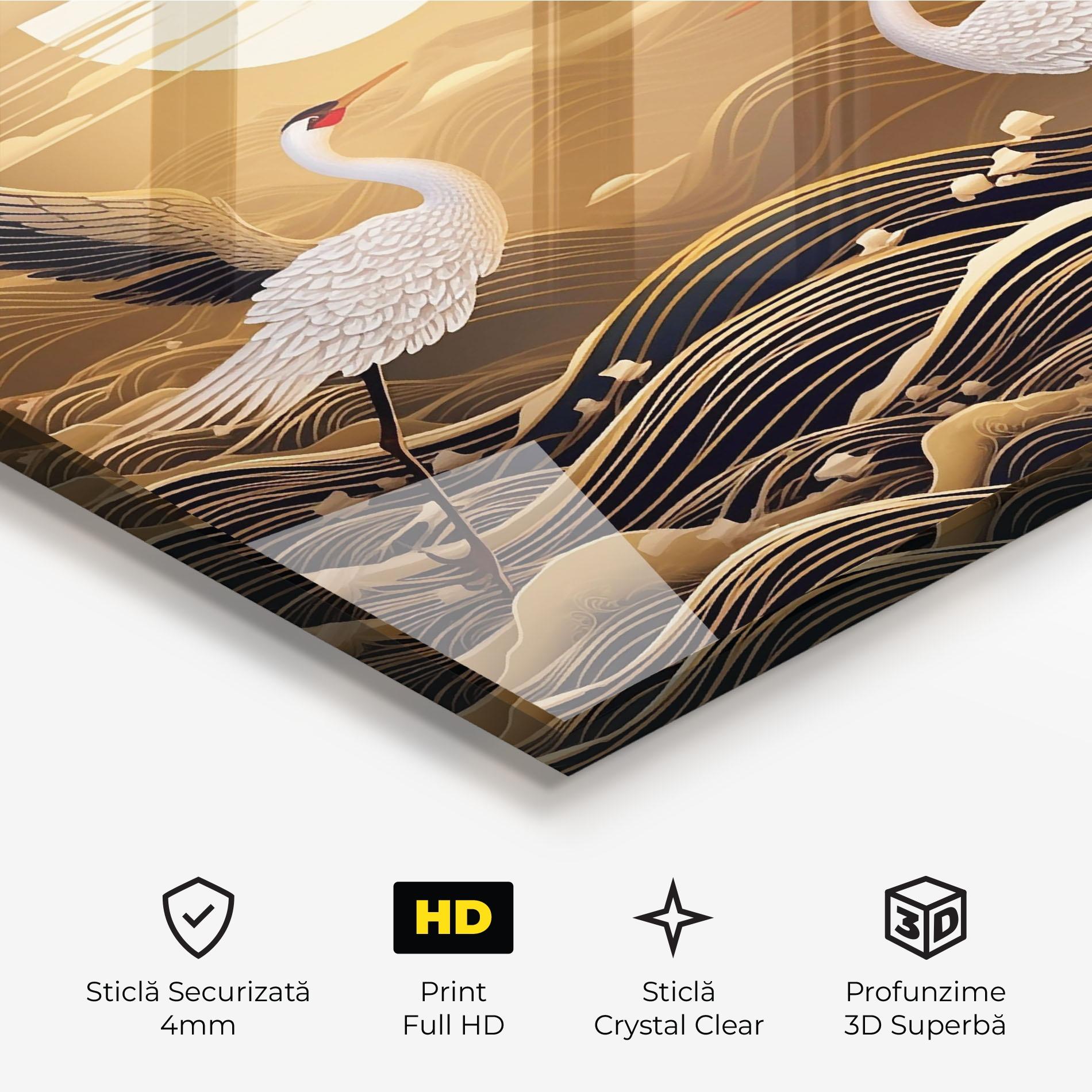 Tablou Sticla Chinese Oil Painting mockup 3