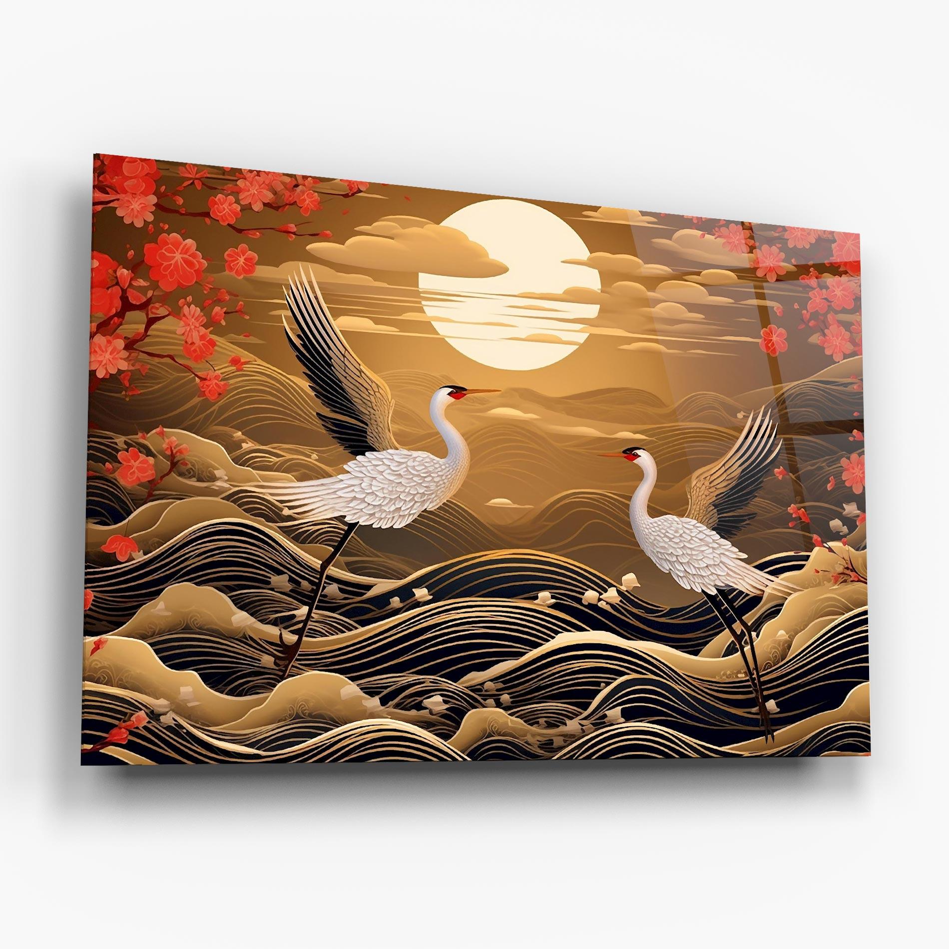 Tablou Sticla Chinese Oil Painting mockup 6