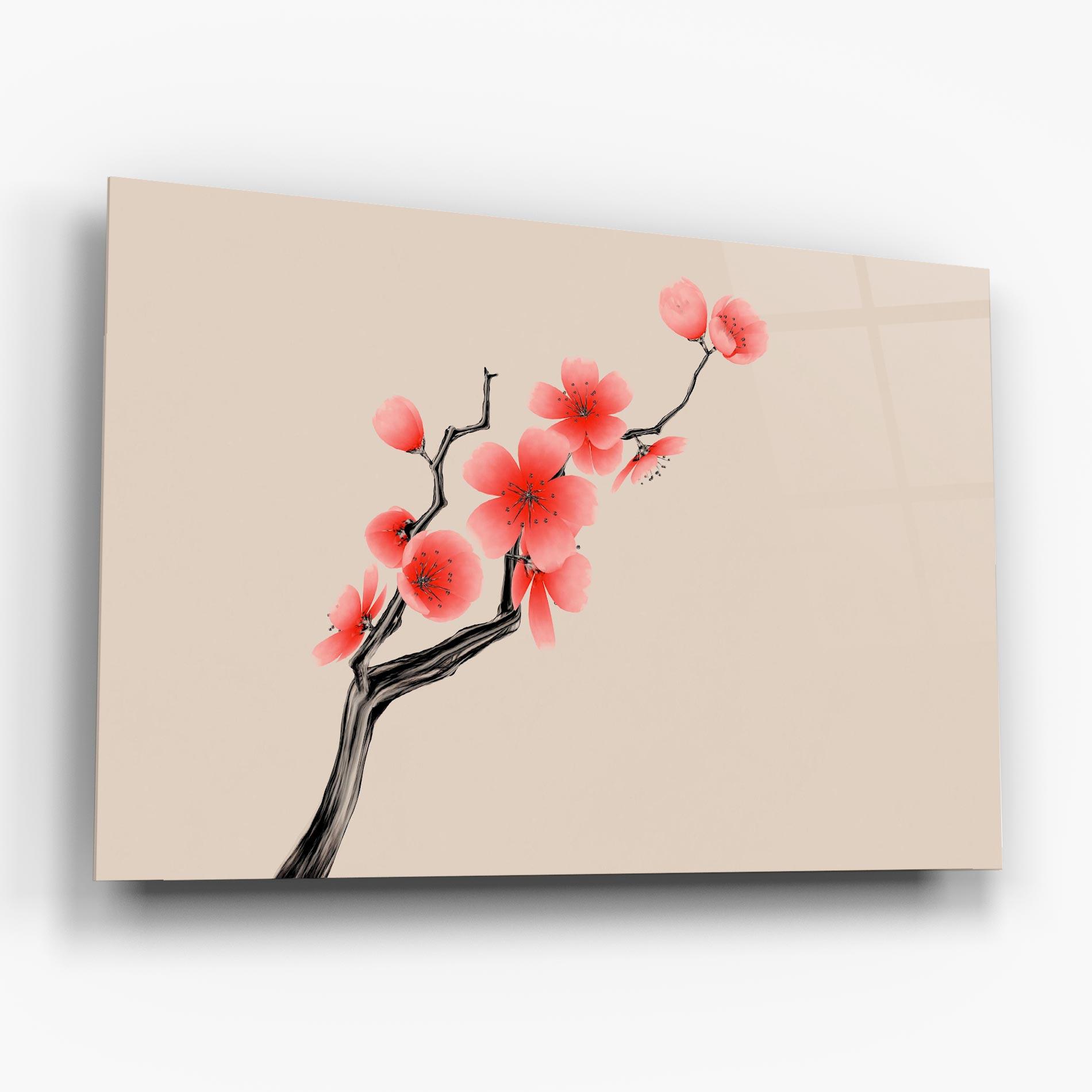 Tablou Sticla Chinese Plum Blossom mockup 6
