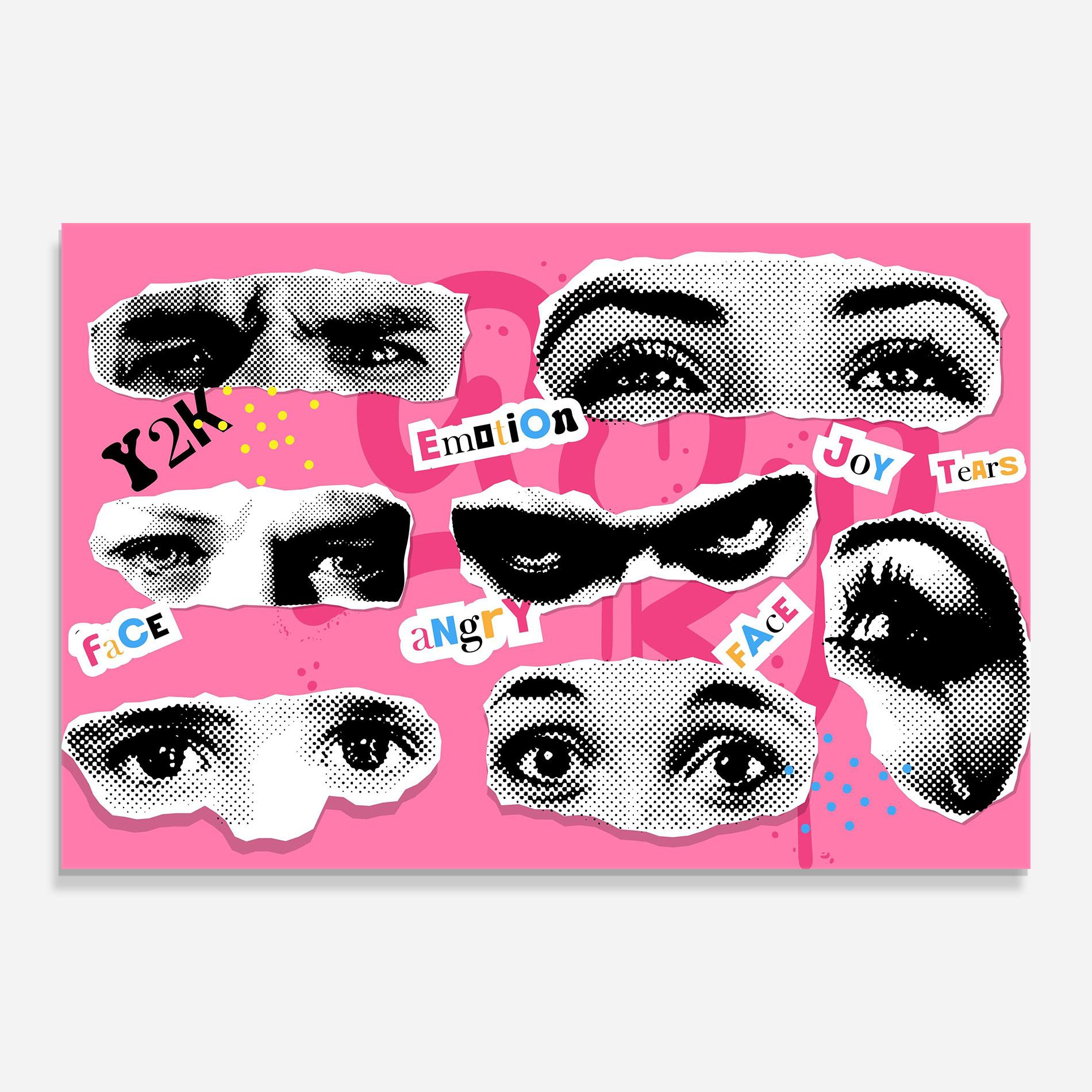 Tablou Sticla Eye Type mockup 0