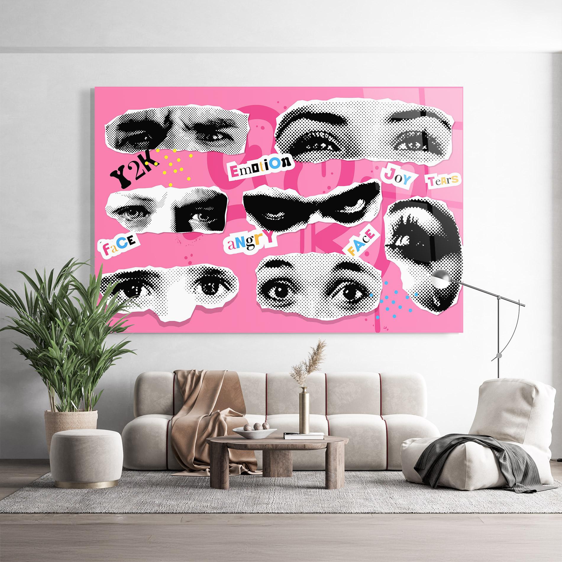 Tablou Sticla Eye Type mockup 9