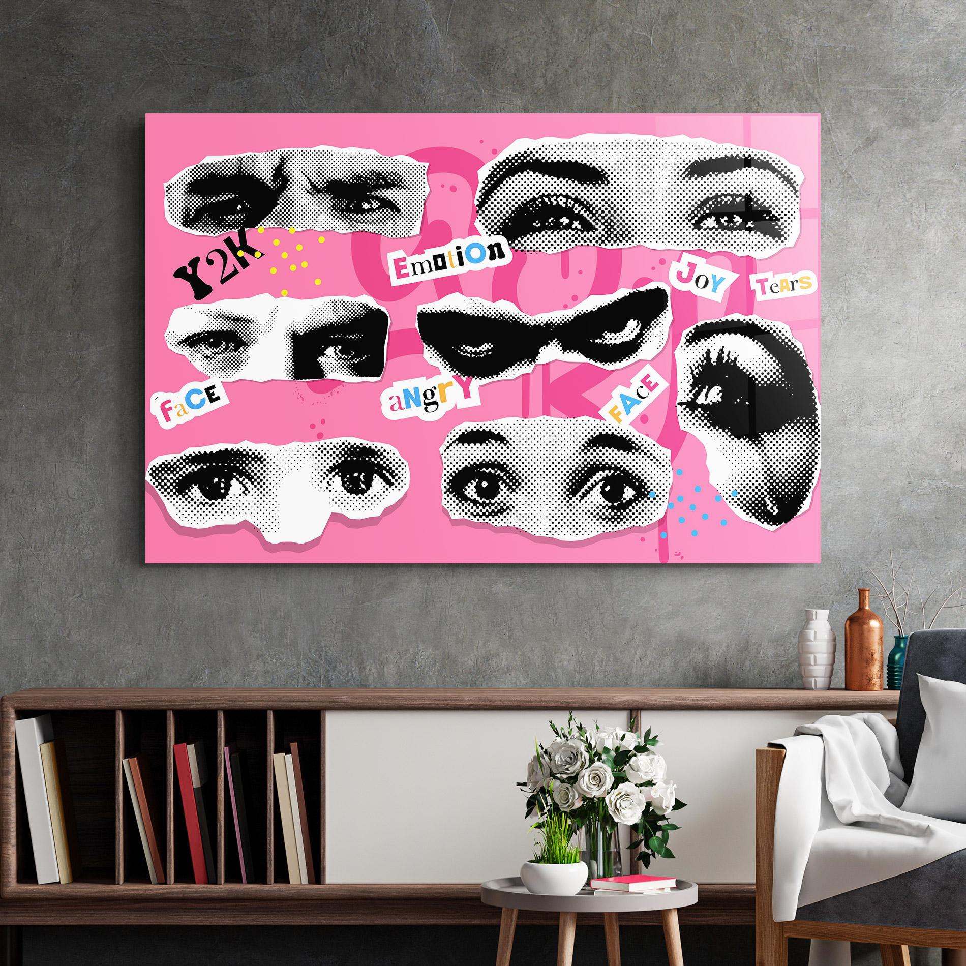 Tablou Sticla Eye Type mockup 2