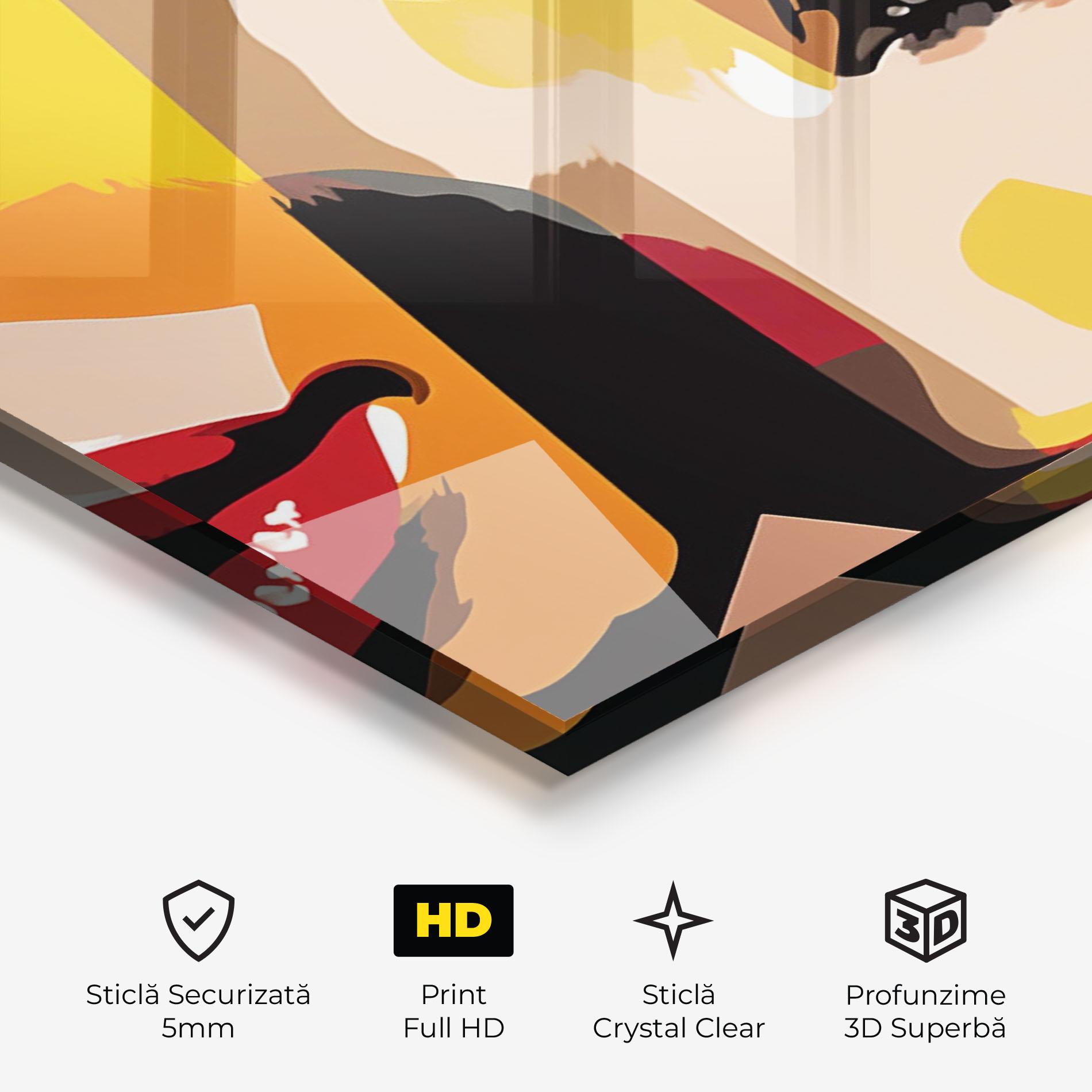 Tablou Sticla Beauty Woman Art mockup 3