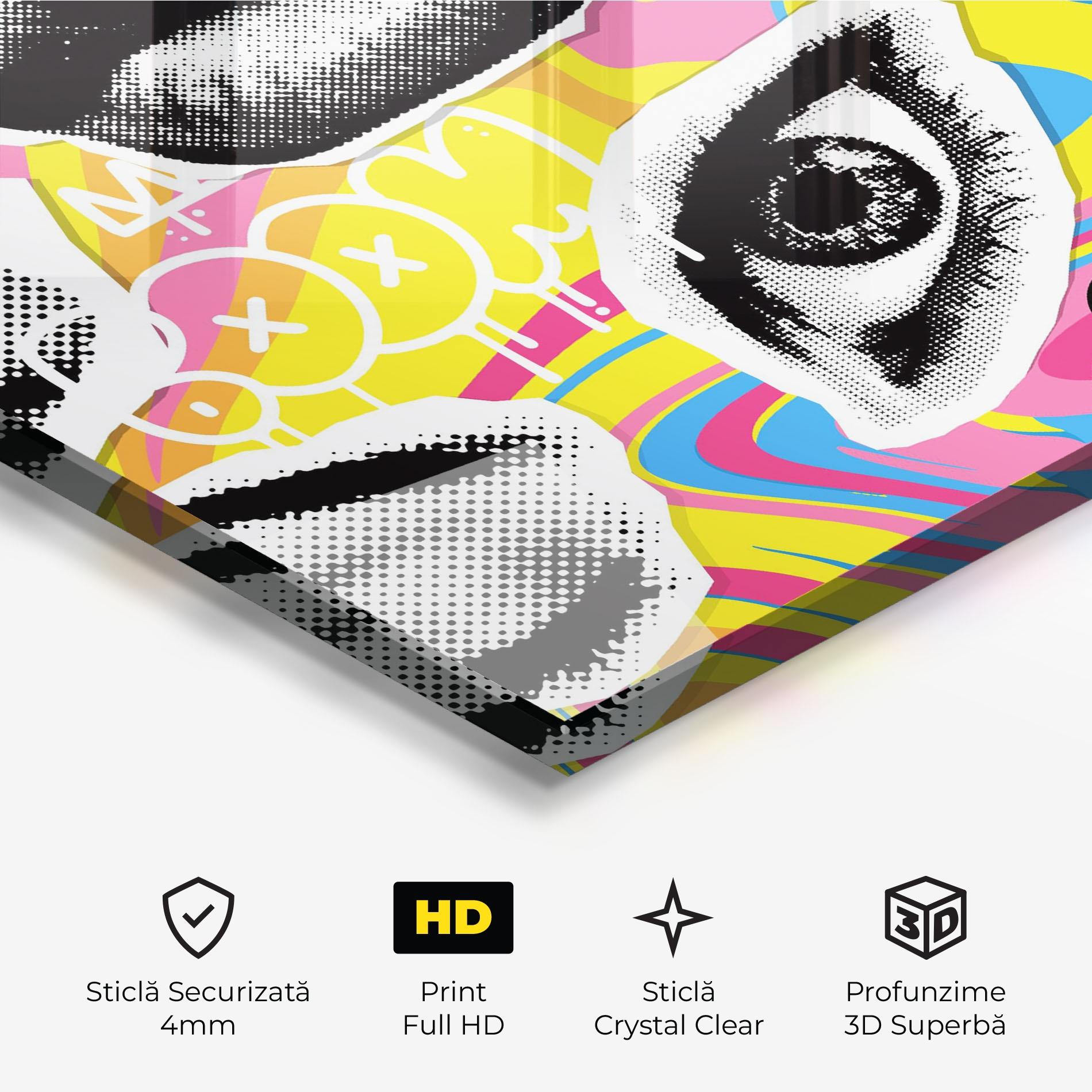 Tablou Sticla Boom 90s mockup 3