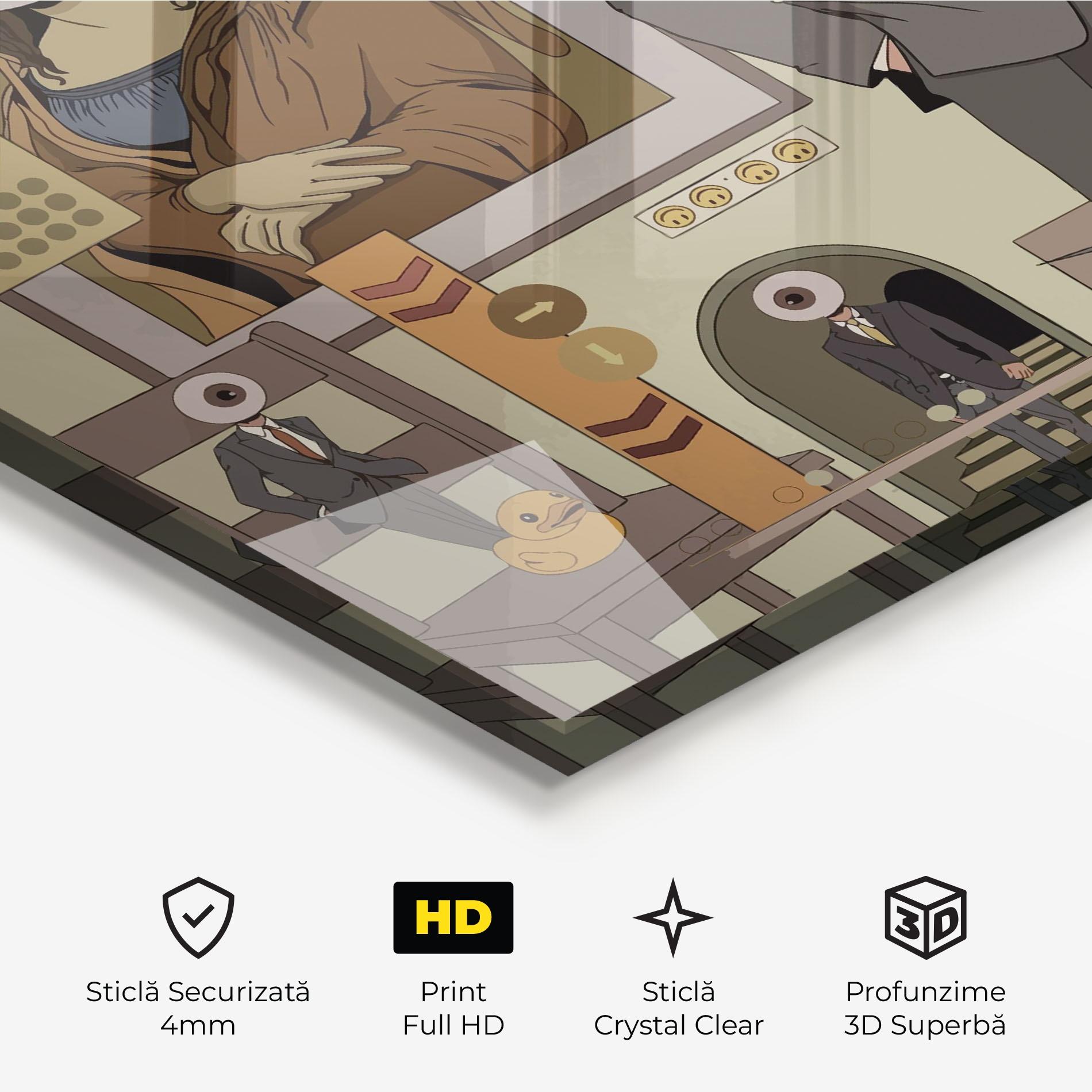 Tablou Sticla Eyes Man mockup 3