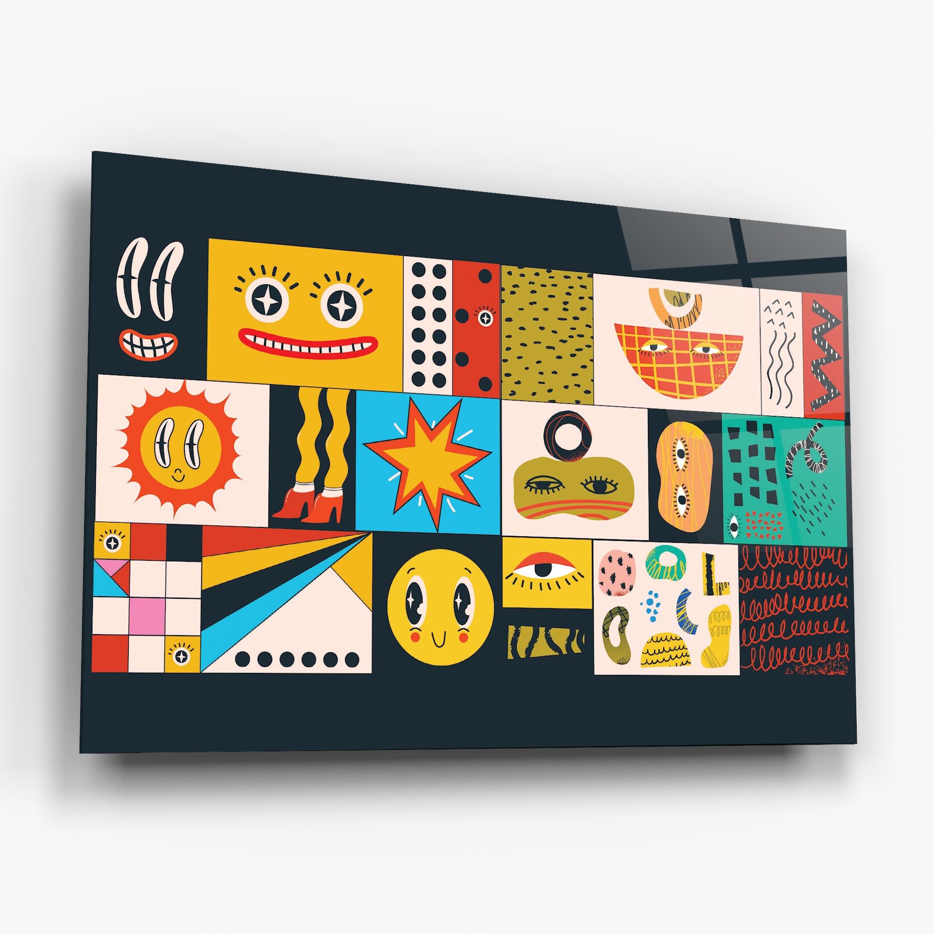 Tablou Sticla Cool Eye Shape mockup 6