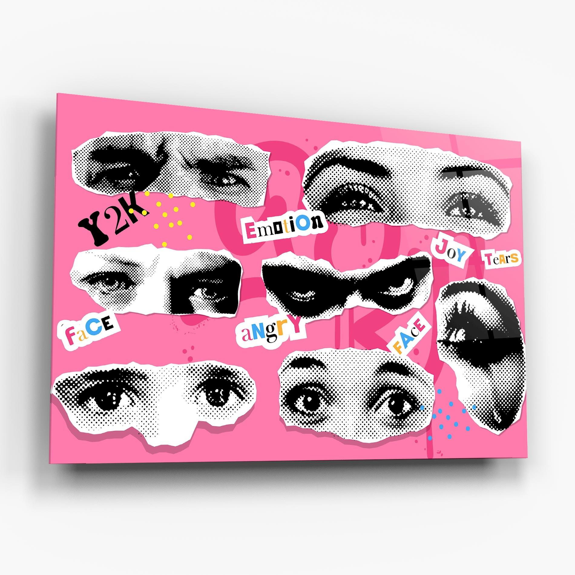 Tablou Sticla Eye Type mockup 6