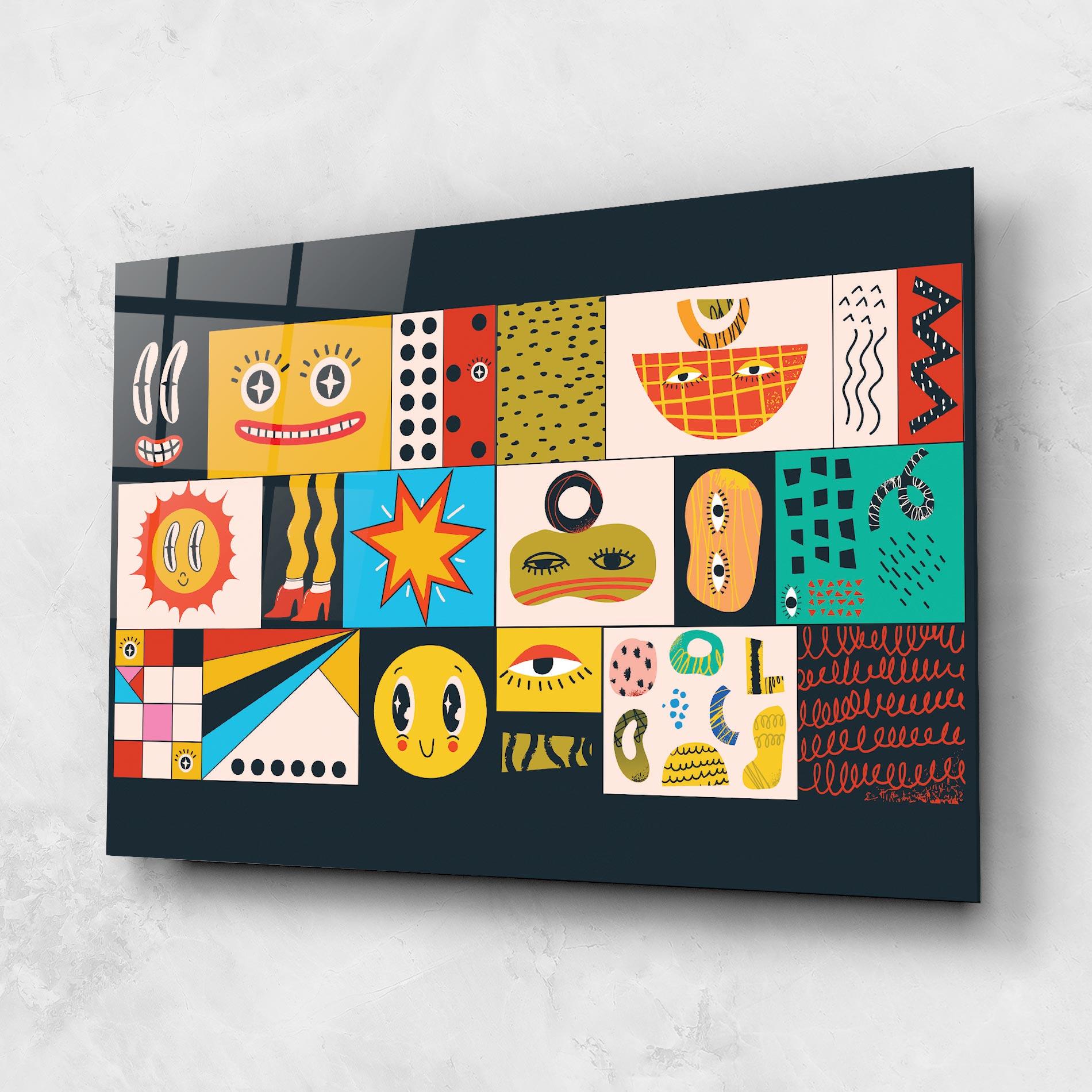 Tablou Sticla Cool Eye Shape mockup 1