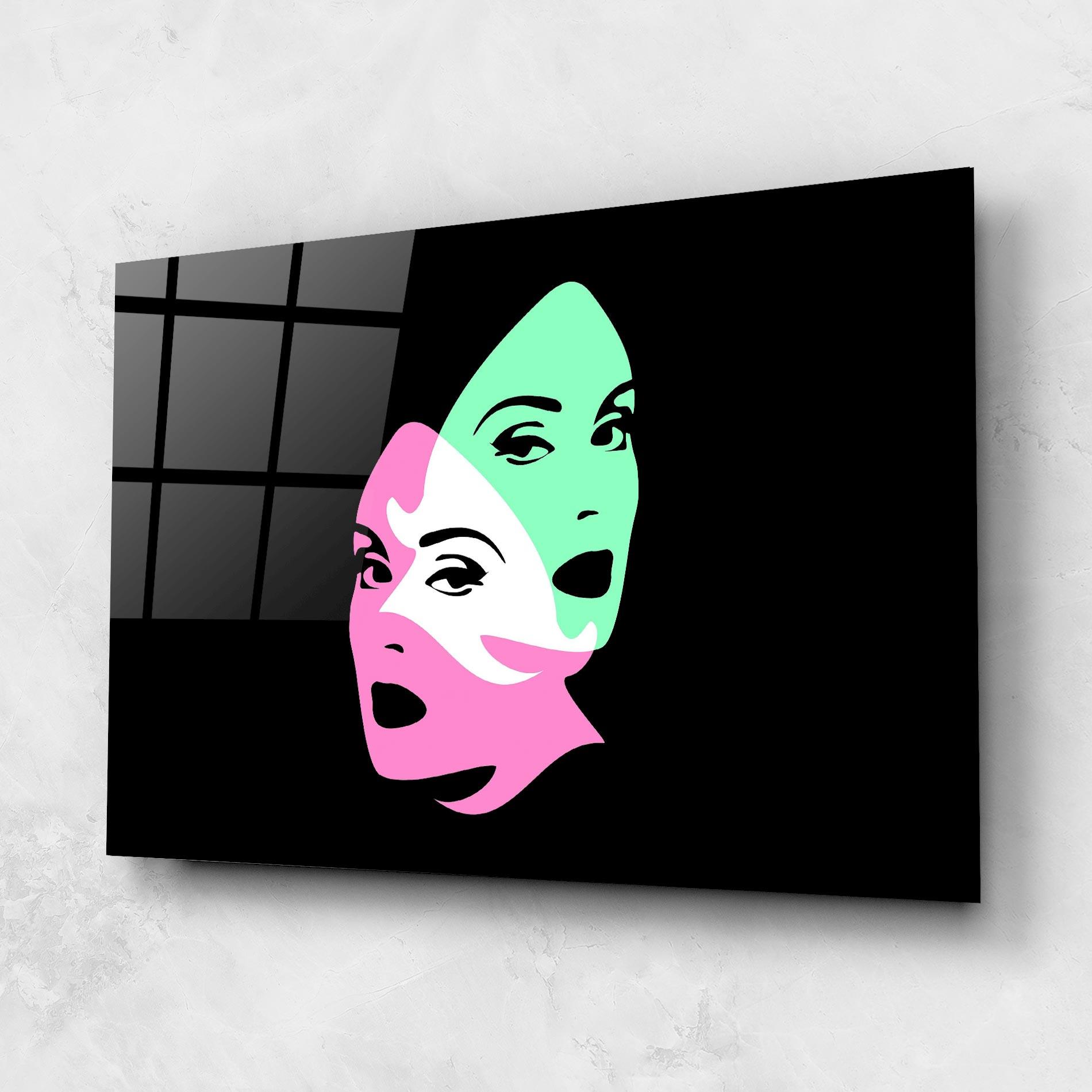 Tablou Sticla Exposure Portrait mockup 1