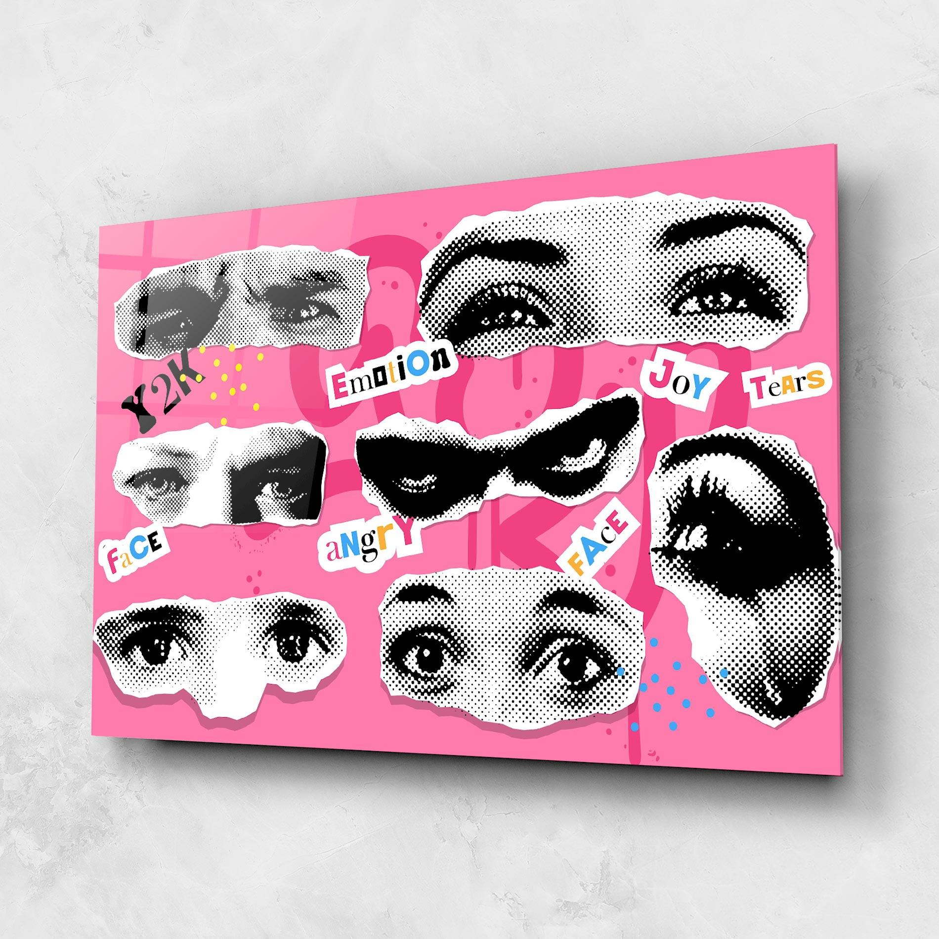 Tablou Sticla Eye Type mockup 1