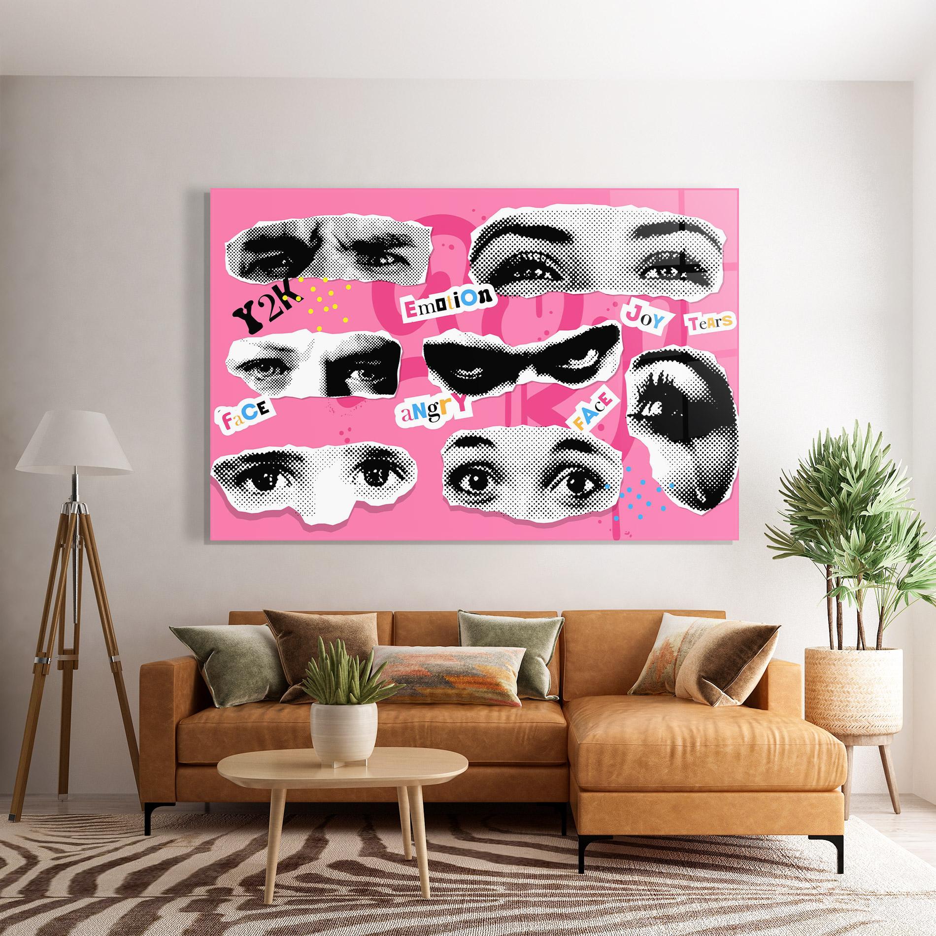 Tablou Sticla Eye Type mockup 7