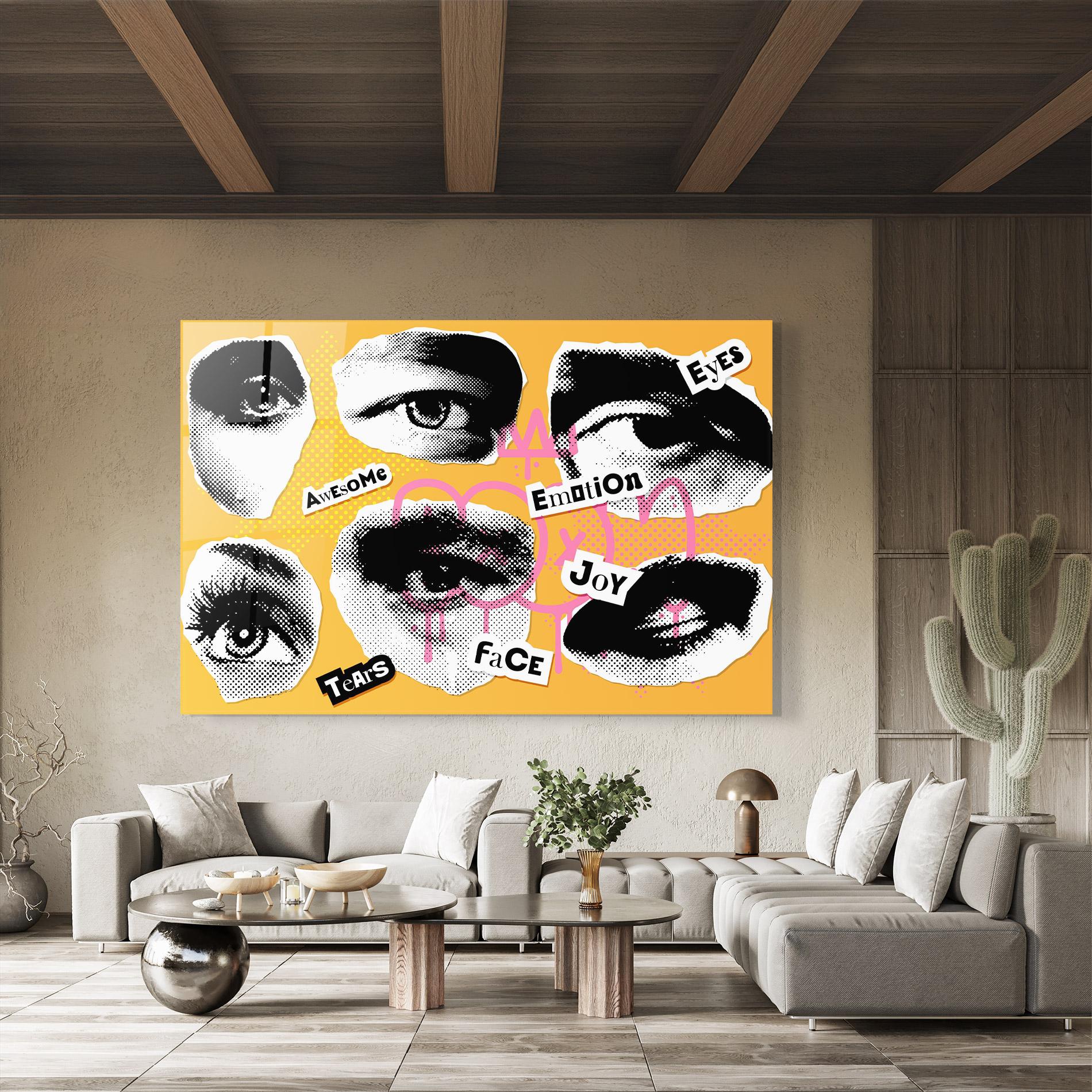 Tablou Sticla Awesome Emotions mockup 8