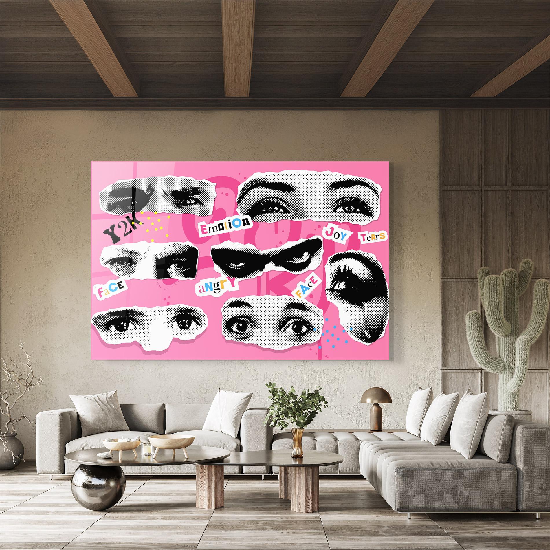 Tablou Sticla Eye Type mockup 8