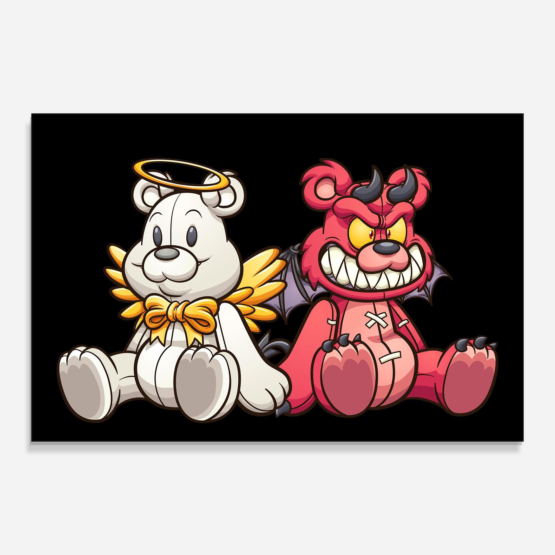 Tablou Sticla Angel Bear mockup 0