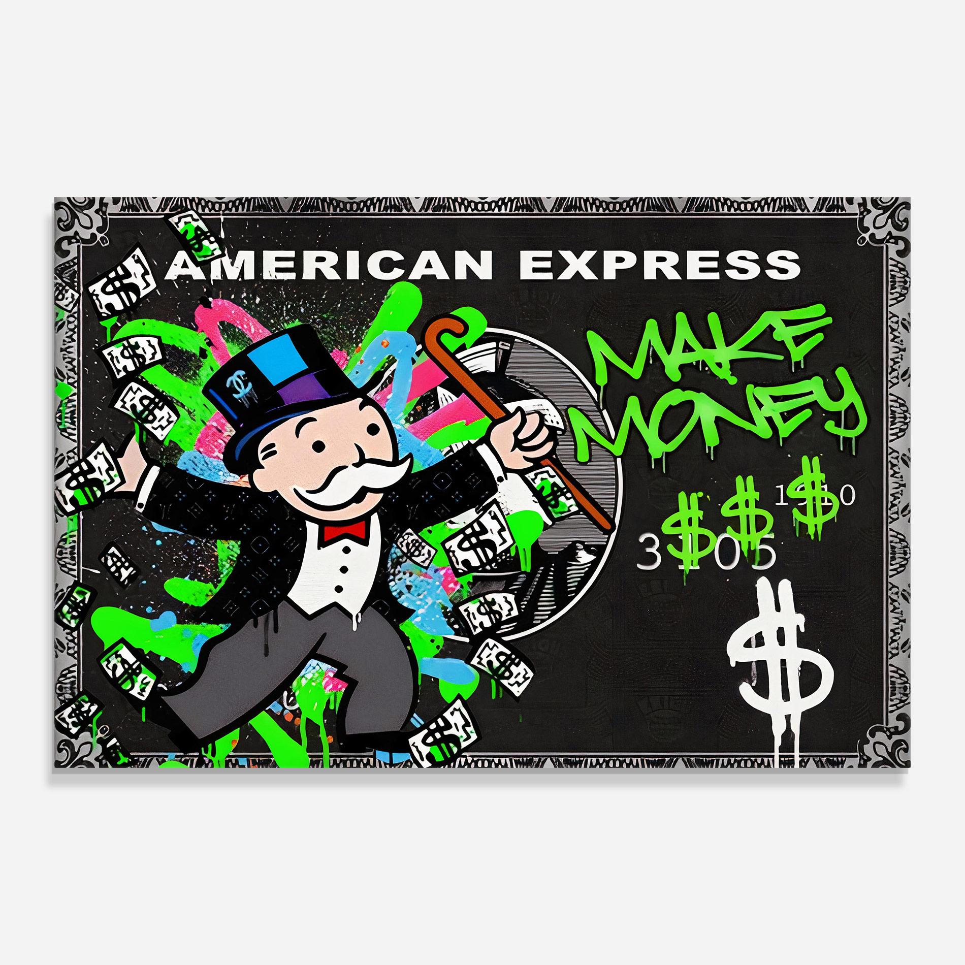 Tablou Sticla Make Money mockup 0