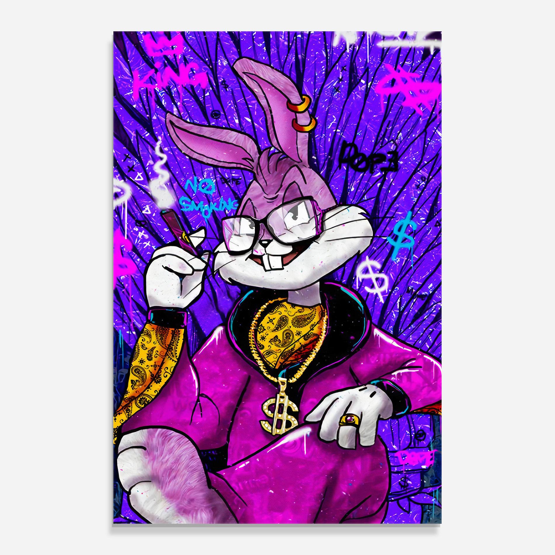 Tablou Sticla Boss Buny mockup 0