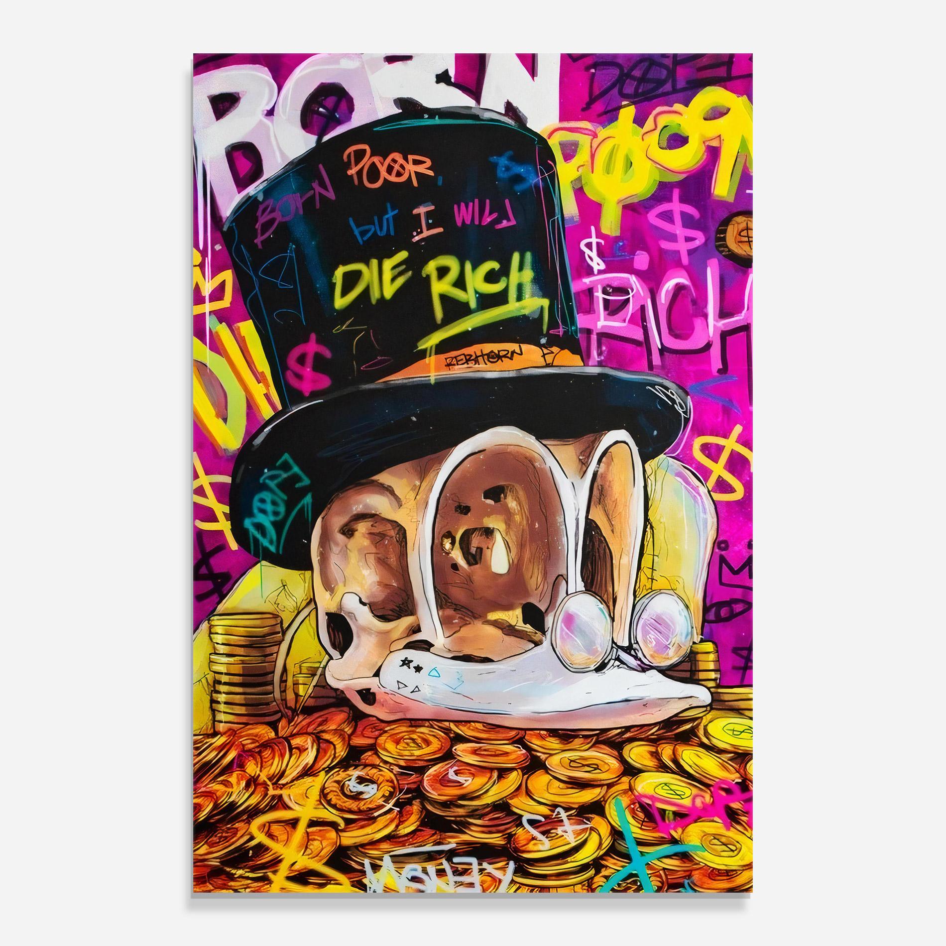 Tablou Sticla Die Rich mockup 0